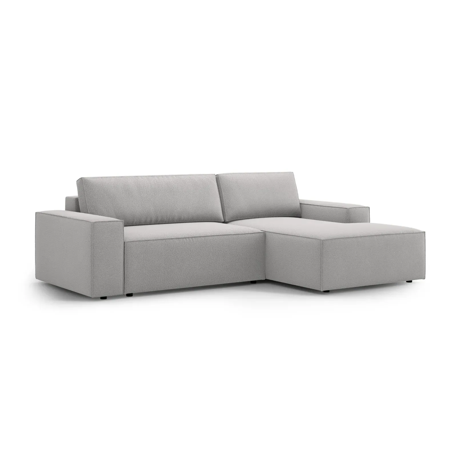 Jodie 3-Sitzer Ecksofa Rechts mit Schlaffunktion und Bettkasten mit Bezug aus Samt, Strukturstoff oder Boucle, 246x151 cm - Image 158