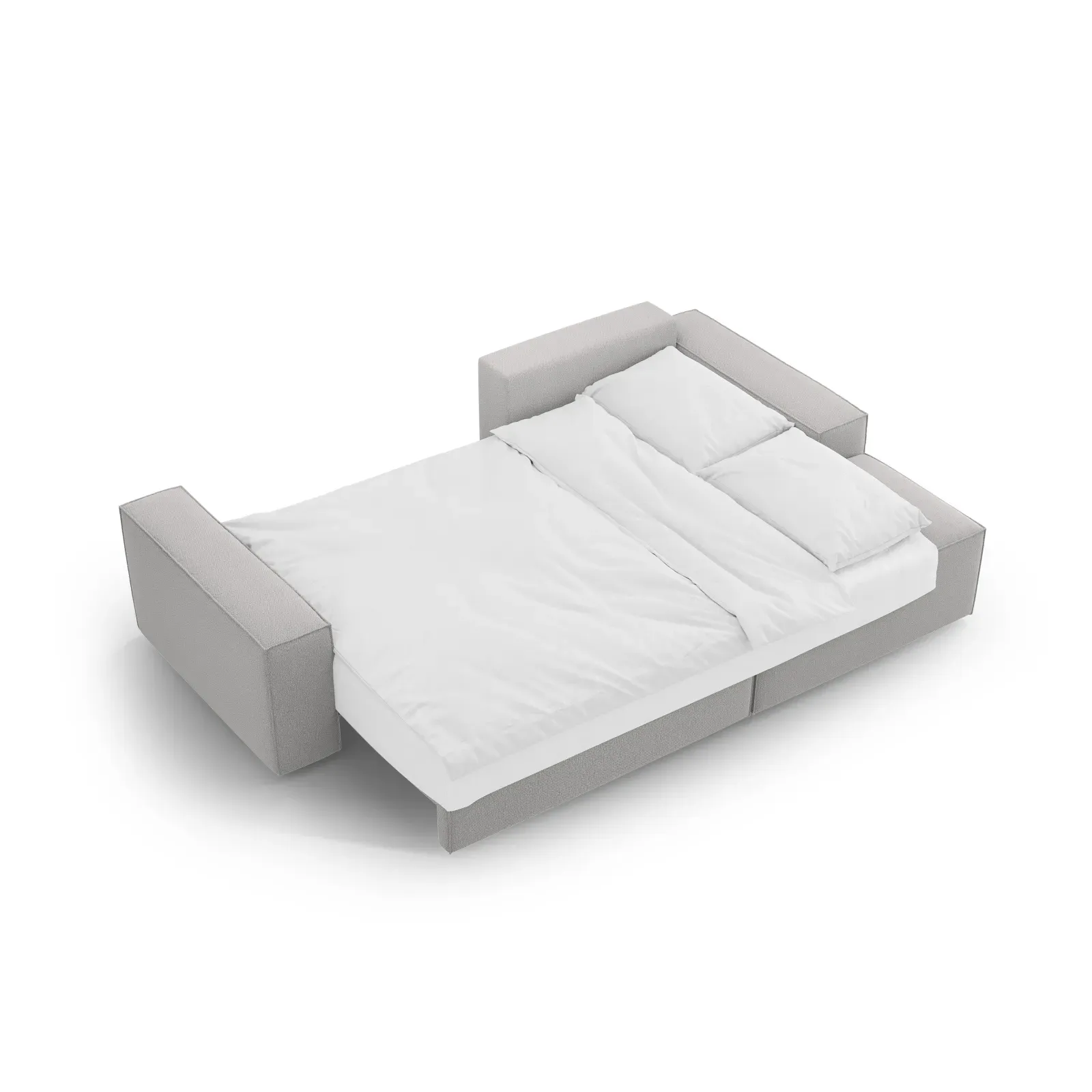 Jodie 3-Sitzer Ecksofa Rechts mit Schlaffunktion und Bettkasten mit Bezug aus Samt, Strukturstoff oder Boucle, 246x151 cm - Image 161