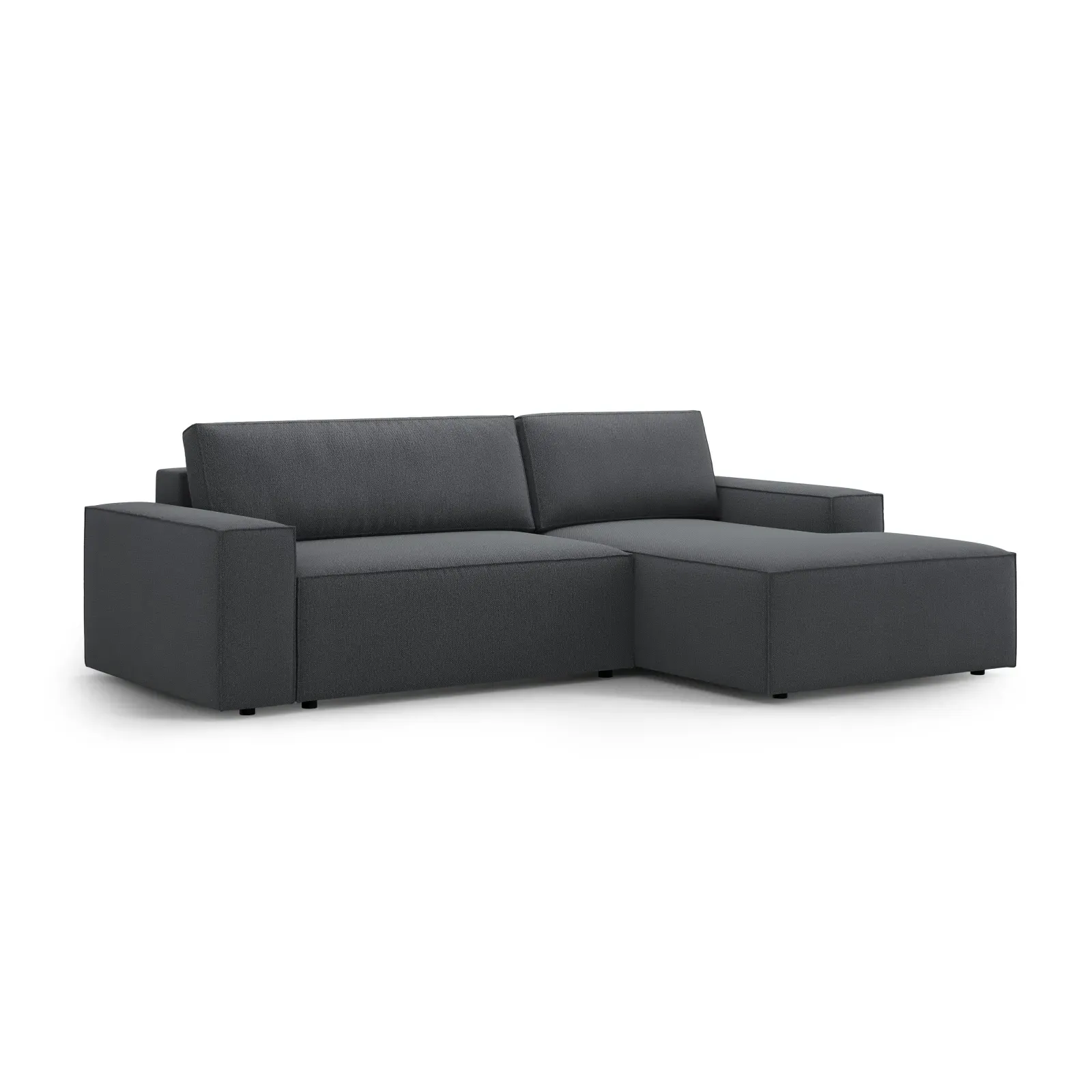 Jodie 3-Sitzer Ecksofa Rechts mit Schlaffunktion und Bettkasten mit Bezug aus Samt, Strukturstoff oder Boucle, 246x151 cm - Image 166