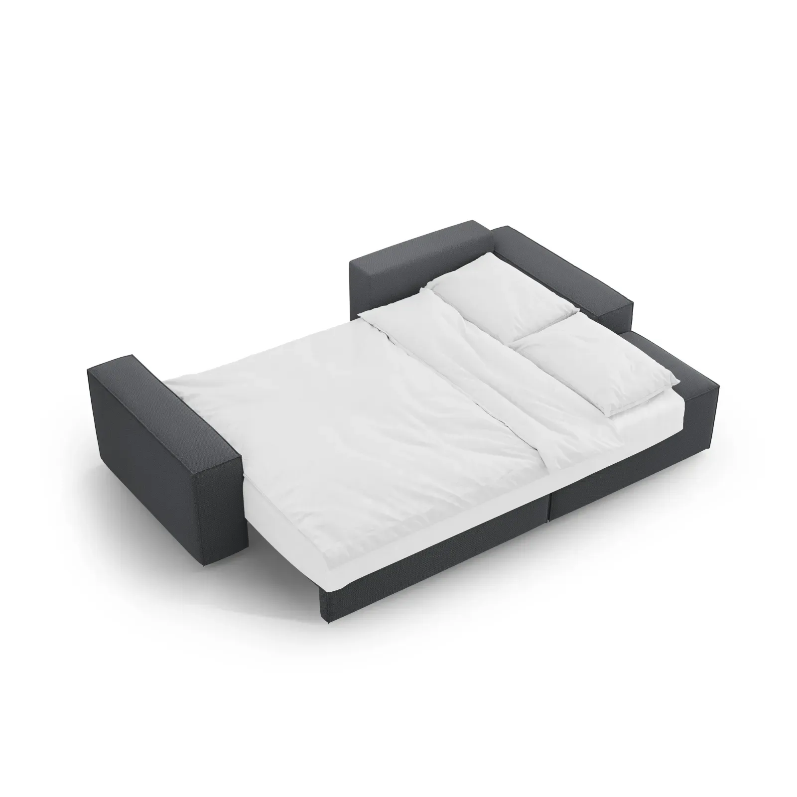Jodie 3-Sitzer Ecksofa Rechts mit Schlaffunktion und Bettkasten mit Bezug aus Samt, Strukturstoff oder Boucle, 246x151 cm - Image 170