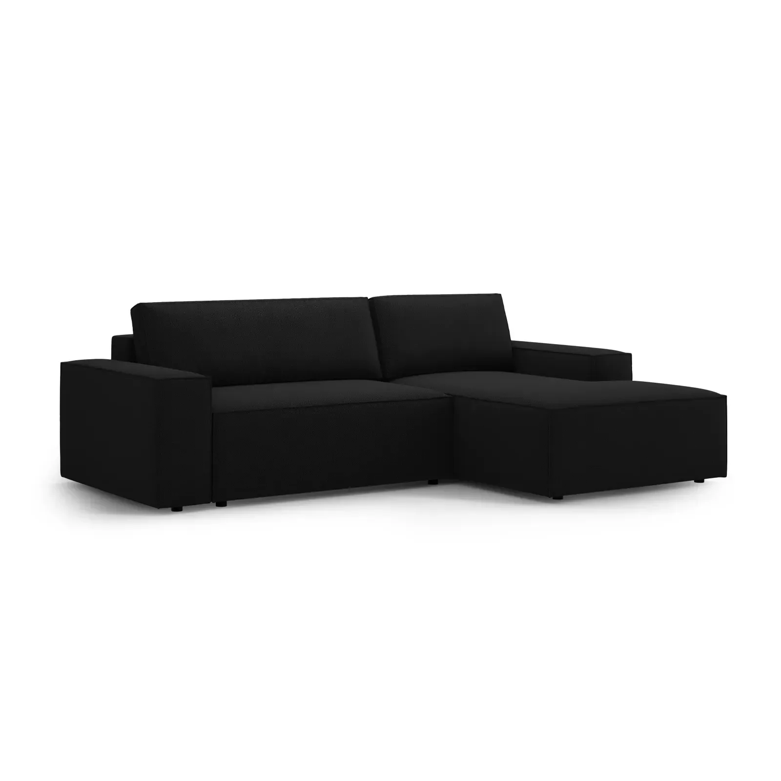 Jodie 3-Sitzer Ecksofa Rechts mit Schlaffunktion und Bettkasten mit Bezug aus Samt, Strukturstoff oder Boucle, 246x151 cm - Image 175