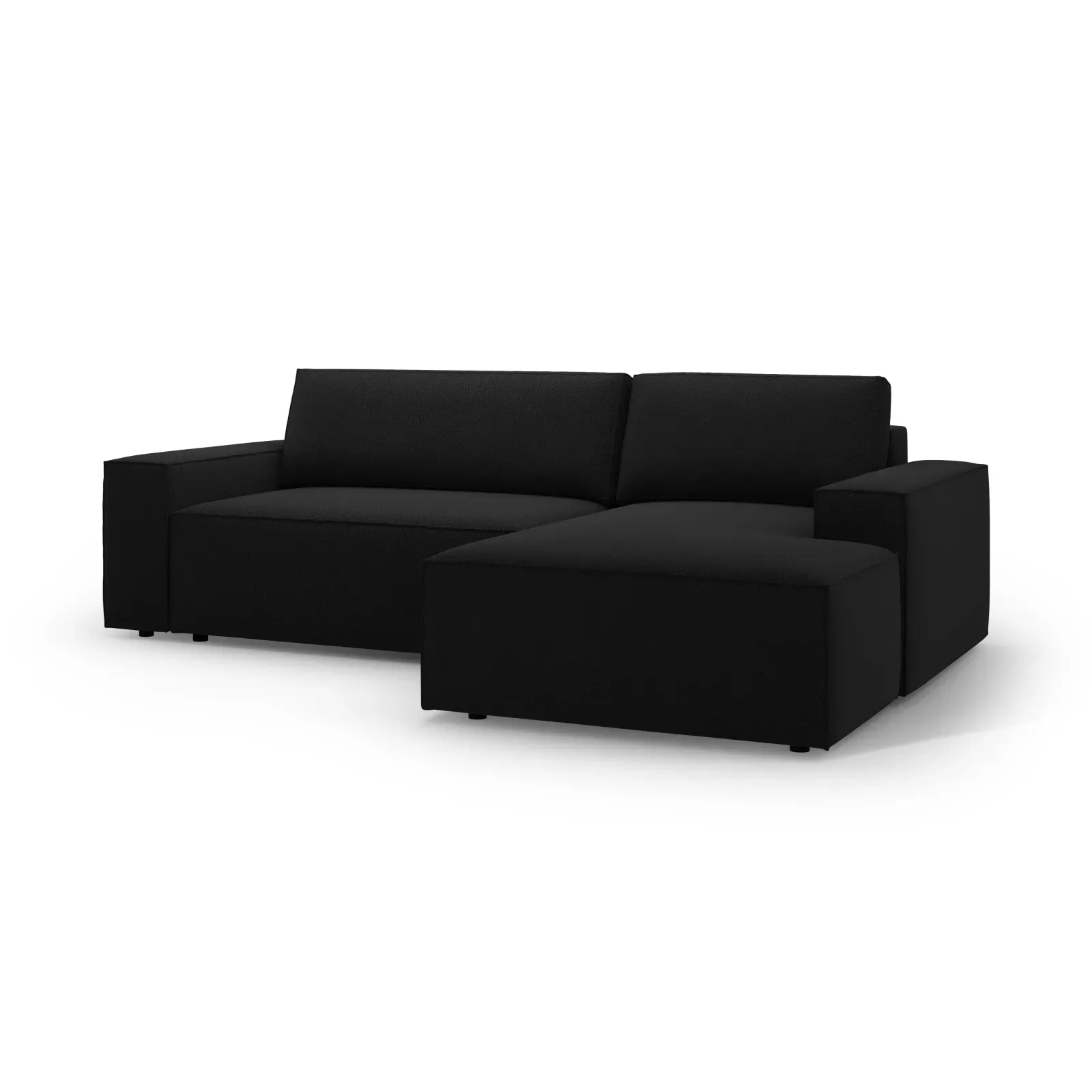 Jodie 3-Sitzer Ecksofa Rechts mit Schlaffunktion und Bettkasten mit Bezug aus Samt, Strukturstoff oder Boucle, 246x151 cm - Image 176
