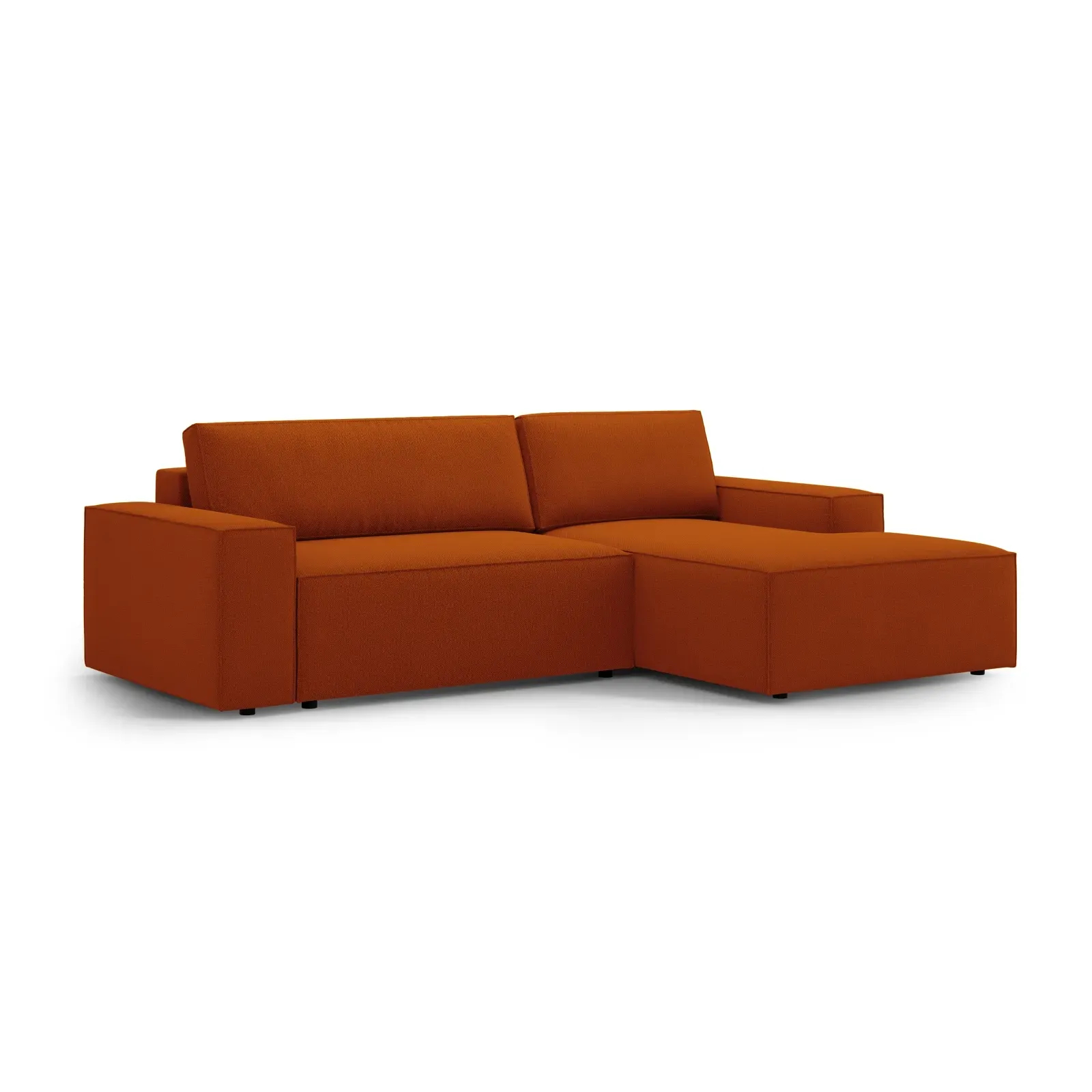Jodie 3-Sitzer Ecksofa Rechts mit Schlaffunktion und Bettkasten mit Bezug aus Samt, Strukturstoff oder Boucle, 246x151 cm - Image 184