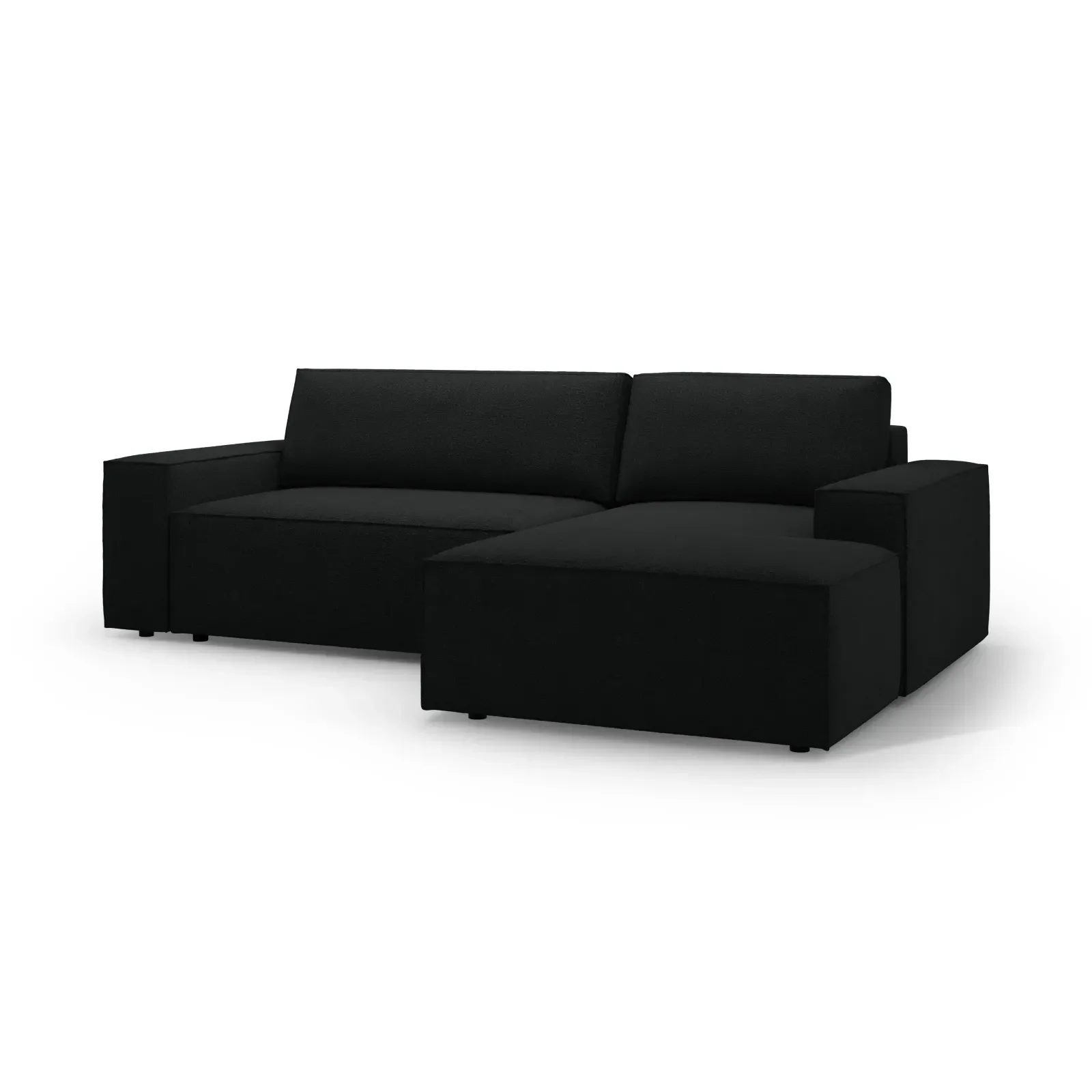 Jodie 3-Sitzer Ecksofa Rechts mit Schlaffunktion und Bettkasten mit Bezug aus Samt, Strukturstoff oder Boucle, 246x151 cm - Image 23