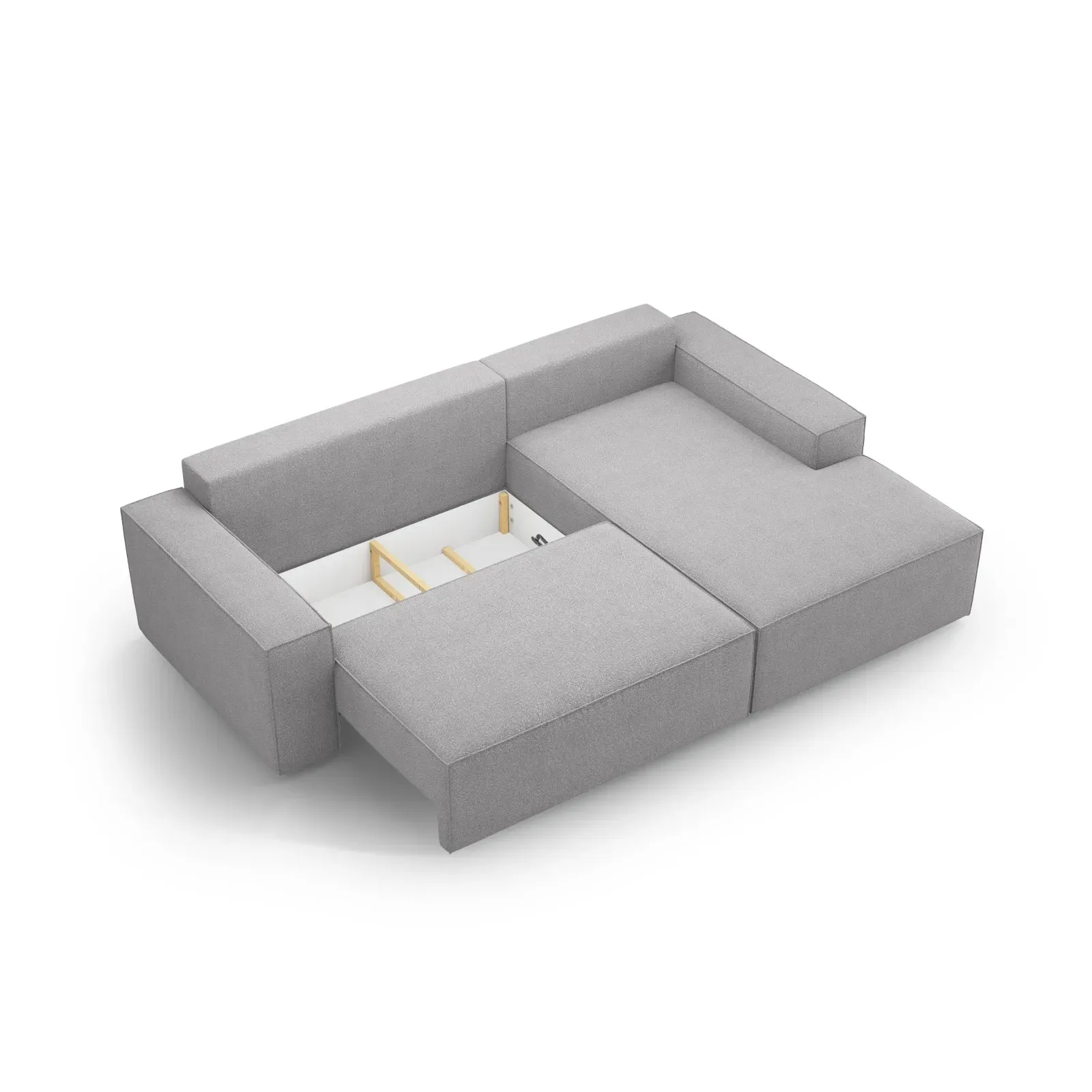 Jodie 3-Sitzer Ecksofa Rechts mit Schlaffunktion und Bettkasten mit Bezug aus Samt, Strukturstoff oder Boucle, 246x151 cm - Image 34