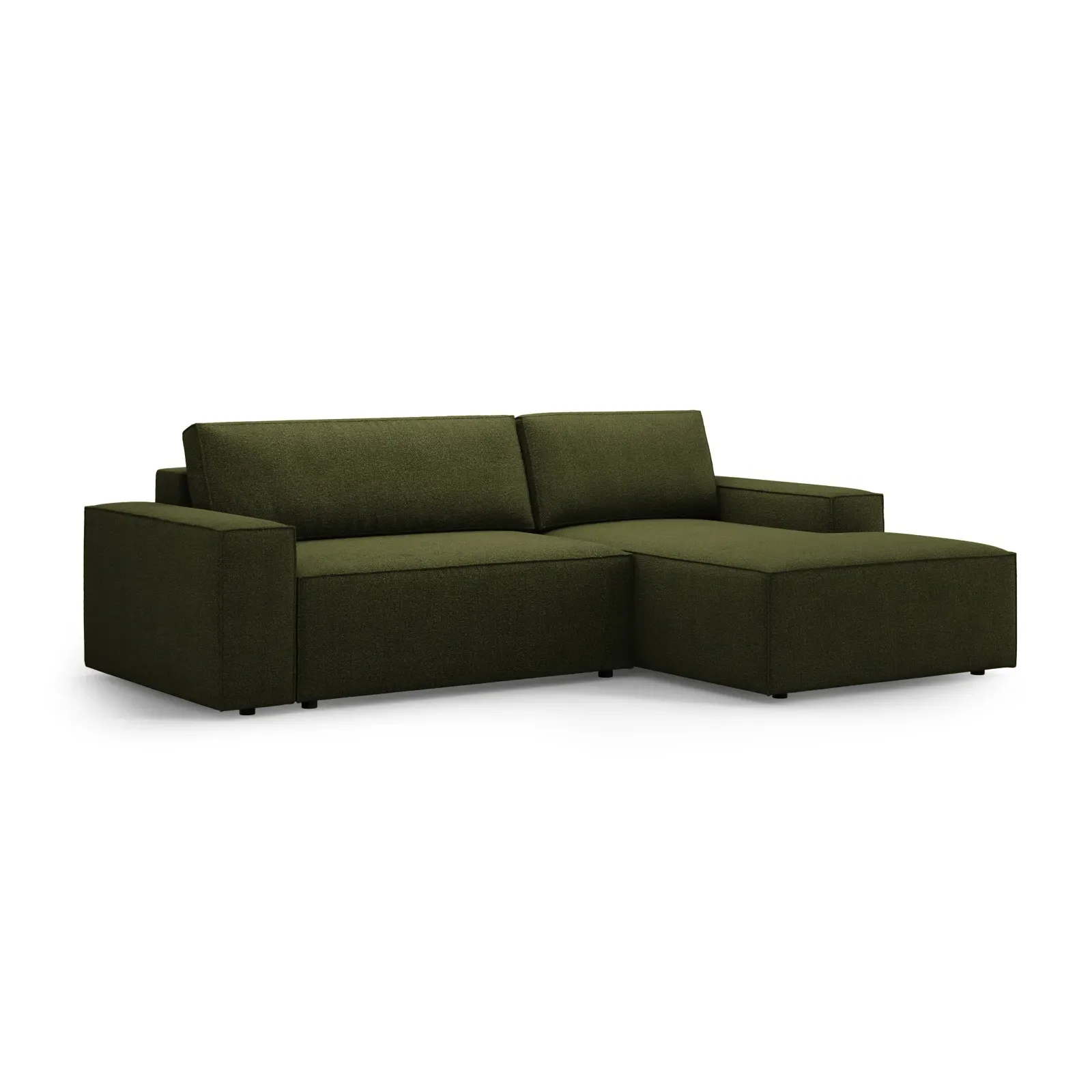 Jodie 3-Sitzer Ecksofa Rechts mit Schlaffunktion und Bettkasten mit Bezug aus Samt, Strukturstoff oder Boucle, 246x151 cm - Image 49
