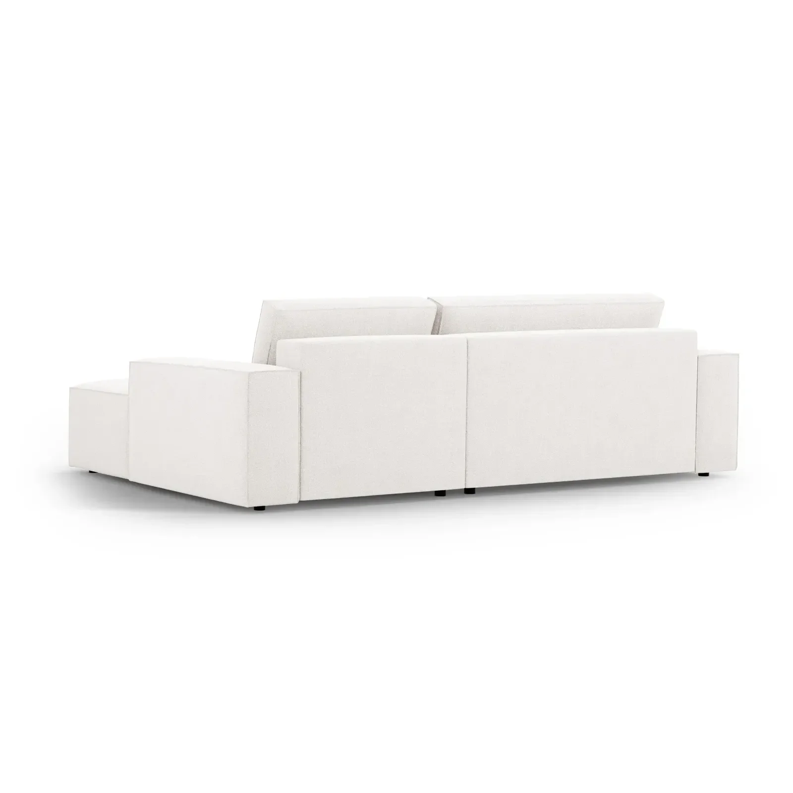 Jodie 3-Sitzer Ecksofa Rechts mit Schlaffunktion und Bettkasten mit Bezug aus Samt, Strukturstoff oder Boucle, 246x151 cm - Image 5