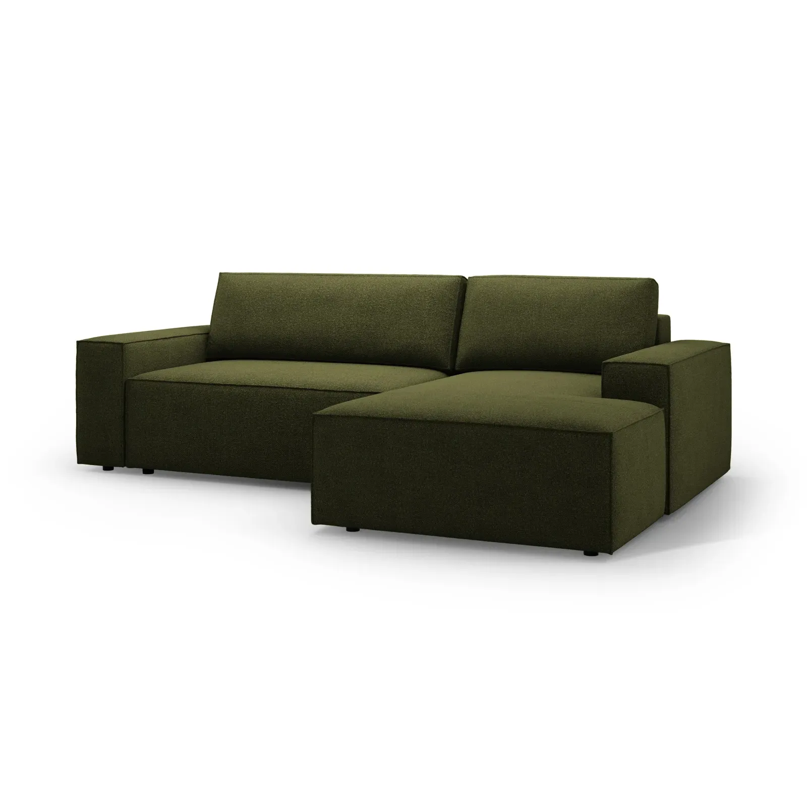 Jodie 3-Sitzer Ecksofa Rechts mit Schlaffunktion und Bettkasten mit Bezug aus Samt, Strukturstoff oder Boucle, 246x151 cm - Image 50