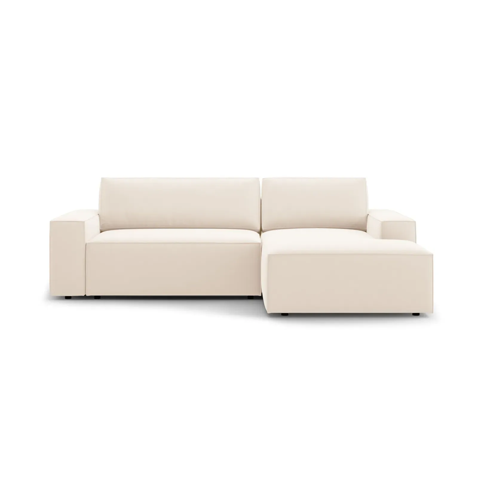 Jodie 3-Sitzer Ecksofa Rechts mit Schlaffunktion und Bettkasten mit Bezug aus Samt, Strukturstoff oder Boucle, 246x151 cm - Image 57