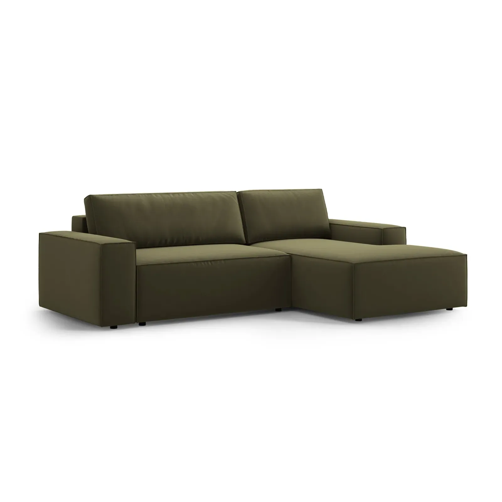 Jodie 3-Sitzer Ecksofa Rechts mit Schlaffunktion und Bettkasten mit Bezug aus Samt, Strukturstoff oder Boucle, 246x151 cm - Image 66