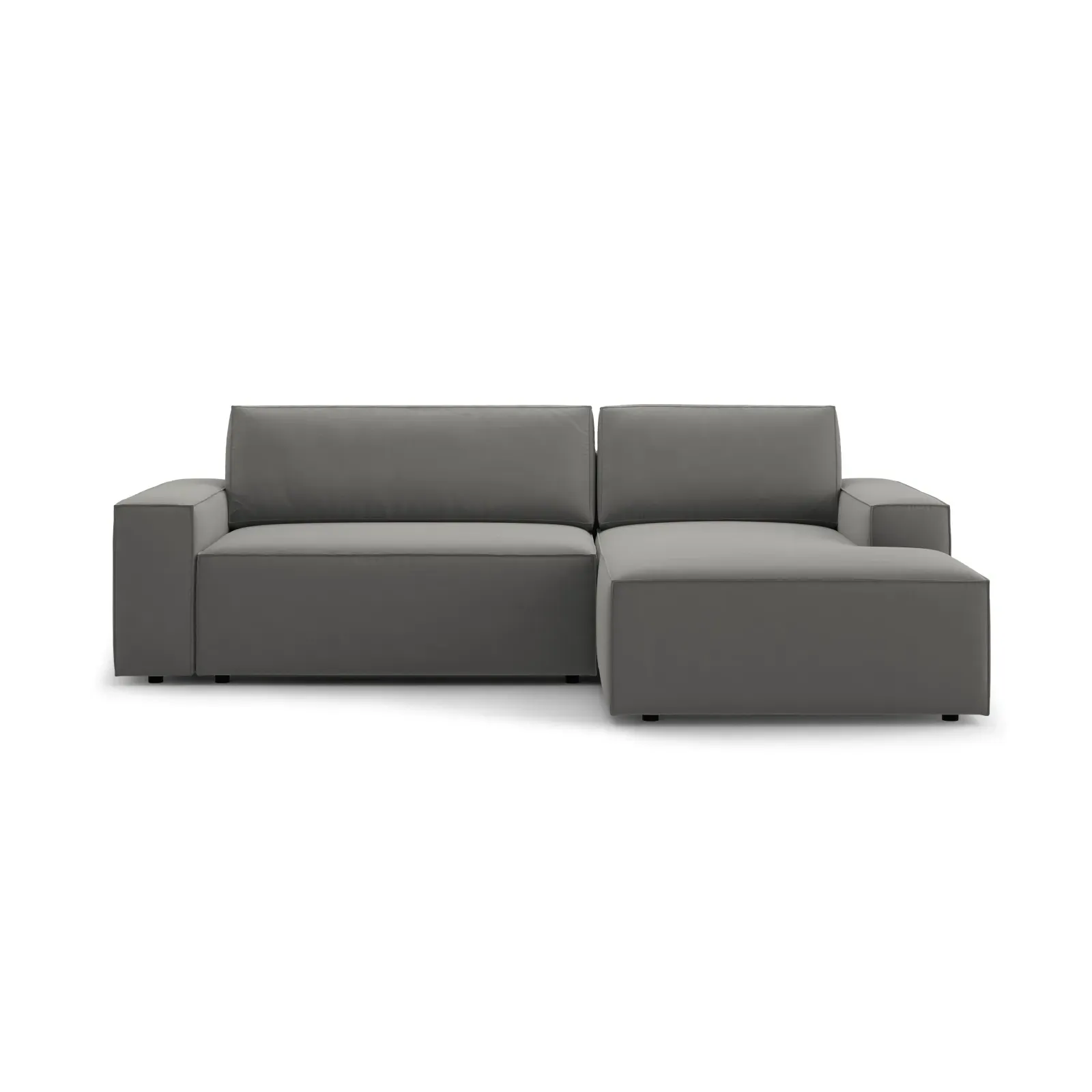 Jodie 3-Sitzer Ecksofa Rechts mit Schlaffunktion und Bettkasten mit Bezug aus Samt, Strukturstoff oder Boucle, 246x151 cm - Image 91