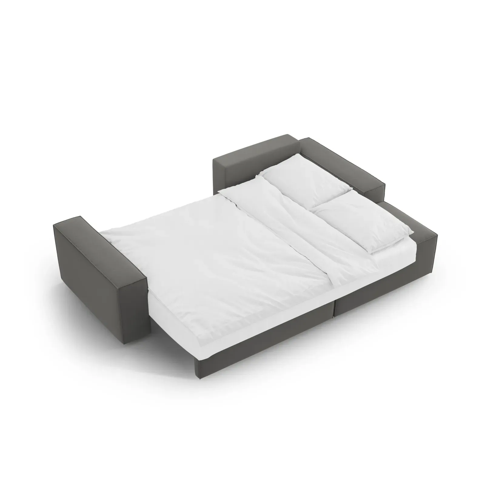 Jodie 3-Sitzer Ecksofa Rechts mit Schlaffunktion und Bettkasten mit Bezug aus Samt, Strukturstoff oder Boucle, 246x151 cm - Image 97