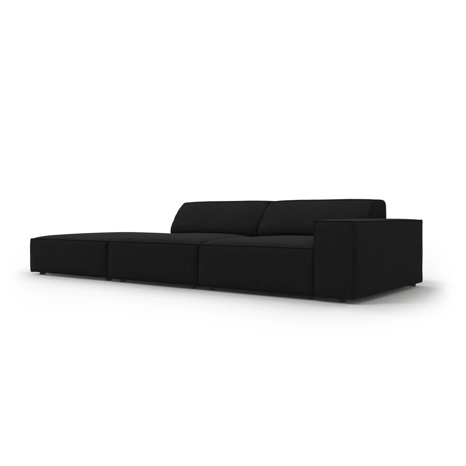 Jodie 3-Sitzer Sofa, Linke Seite offen, eckig, aus Samt oder Strukturstoff, 262x102 cm - Image 101
