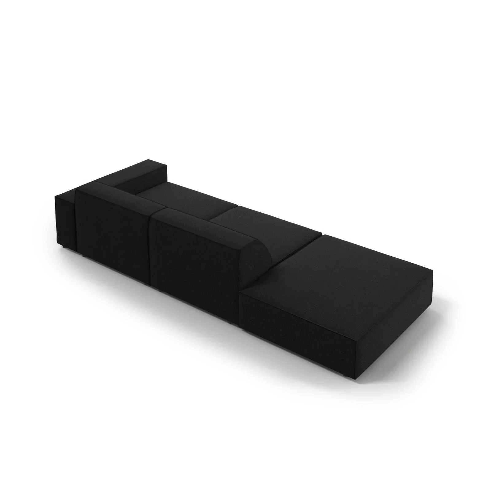 Jodie 3-Sitzer Sofa, Linke Seite offen, eckig, aus Samt oder Strukturstoff, 262x102 cm - Image 102