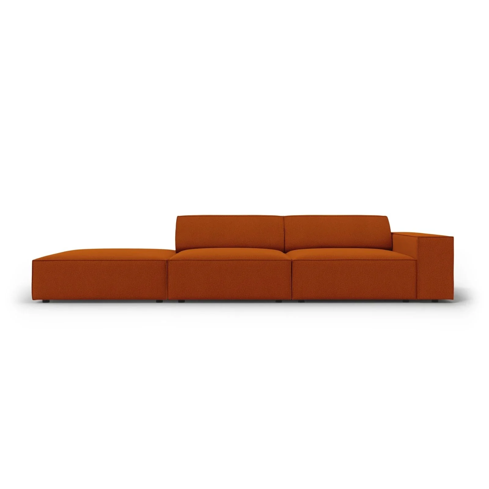 Jodie 3-Sitzer Sofa, Linke Seite offen, eckig, aus Samt oder Strukturstoff, 262x102 cm - Image 105