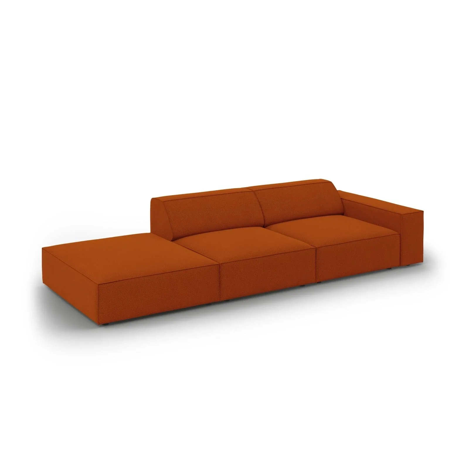 Jodie 3-Sitzer Sofa, Linke Seite offen, eckig, aus Samt oder Strukturstoff, 262x102 cm - Image 108
