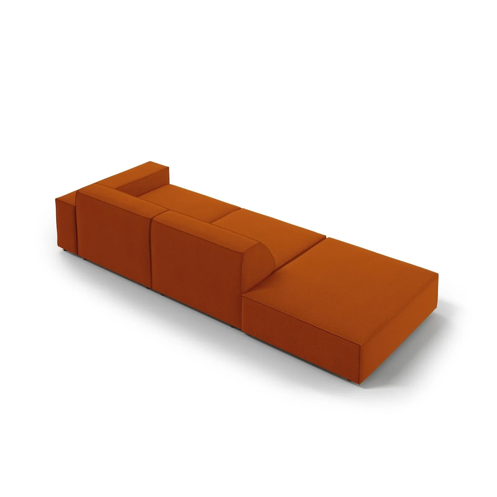 Jodie 3-Sitzer Sofa, Linke Seite offen, eckig, aus Samt oder Strukturstoff, 262x102 cm - Image 109