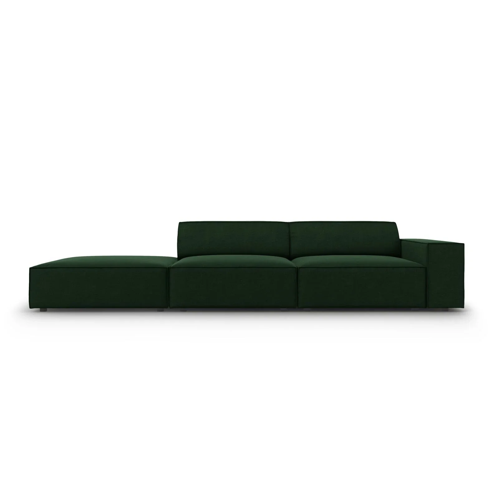 Jodie 3-Sitzer Sofa, Linke Seite offen, eckig, aus Samt oder Strukturstoff, 262x102 cm - Image 15