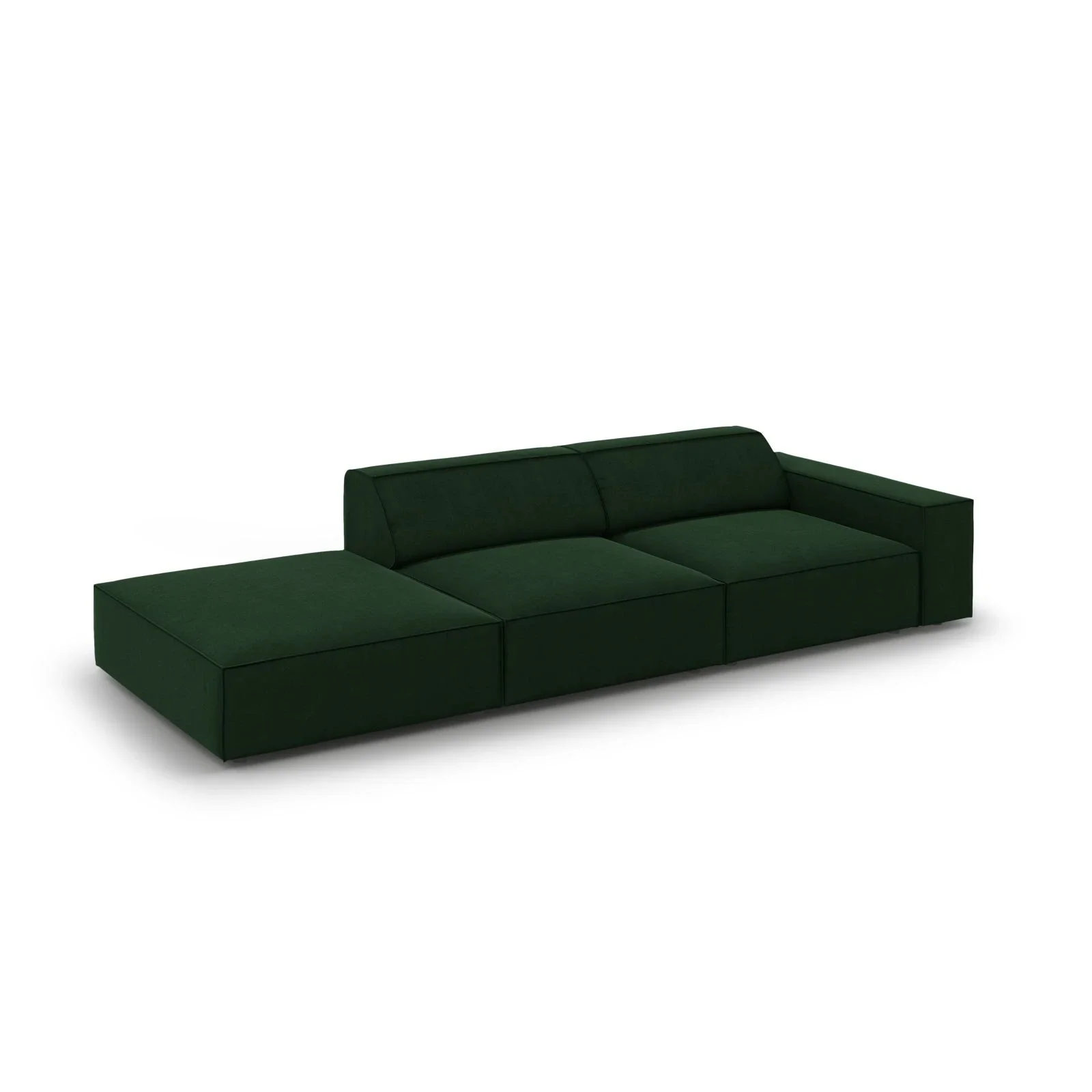 Jodie 3-Sitzer Sofa, Linke Seite offen, eckig, aus Samt oder Strukturstoff, 262x102 cm - Image 17