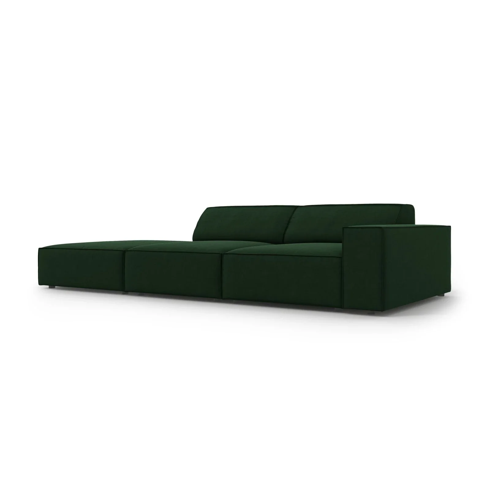 Jodie 3-Sitzer Sofa, Linke Seite offen, eckig, aus Samt oder Strukturstoff, 262x102 cm - Image 18