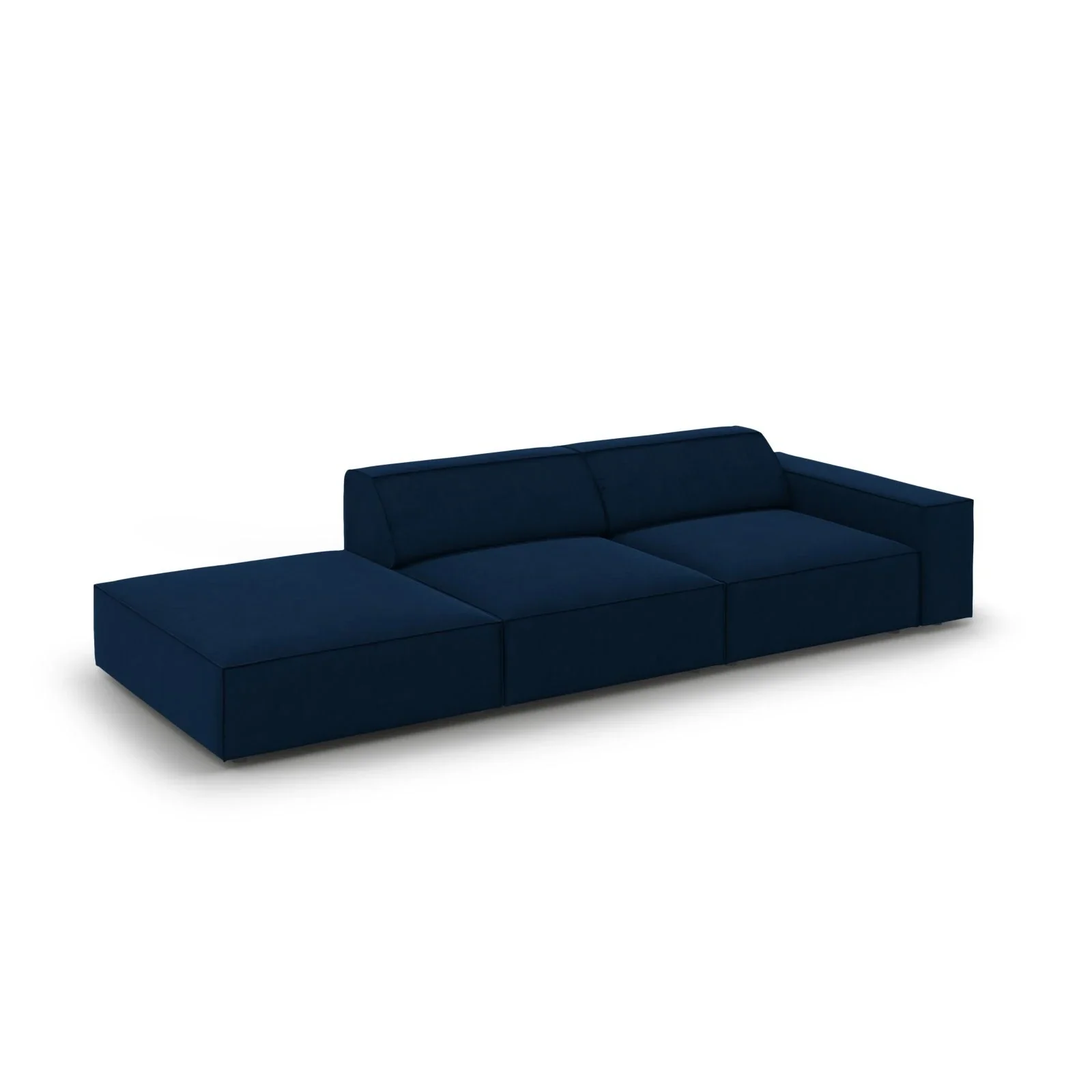 Jodie 3-Sitzer Sofa, Linke Seite offen, eckig, aus Samt oder Strukturstoff, 262x102 cm - Image 24