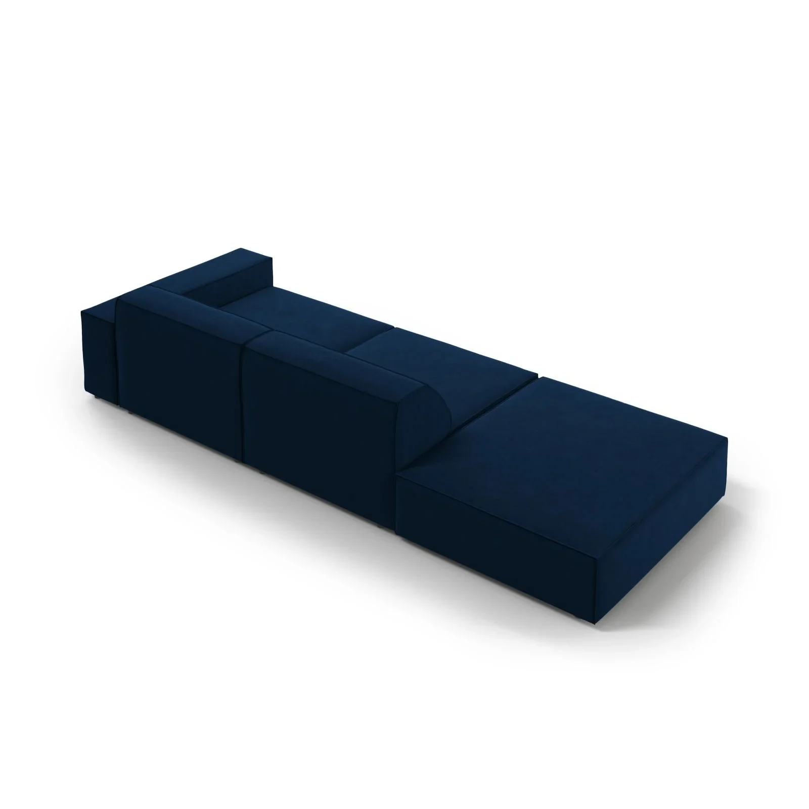Jodie 3-Sitzer Sofa, Linke Seite offen, eckig, aus Samt oder Strukturstoff, 262x102 cm - Image 26