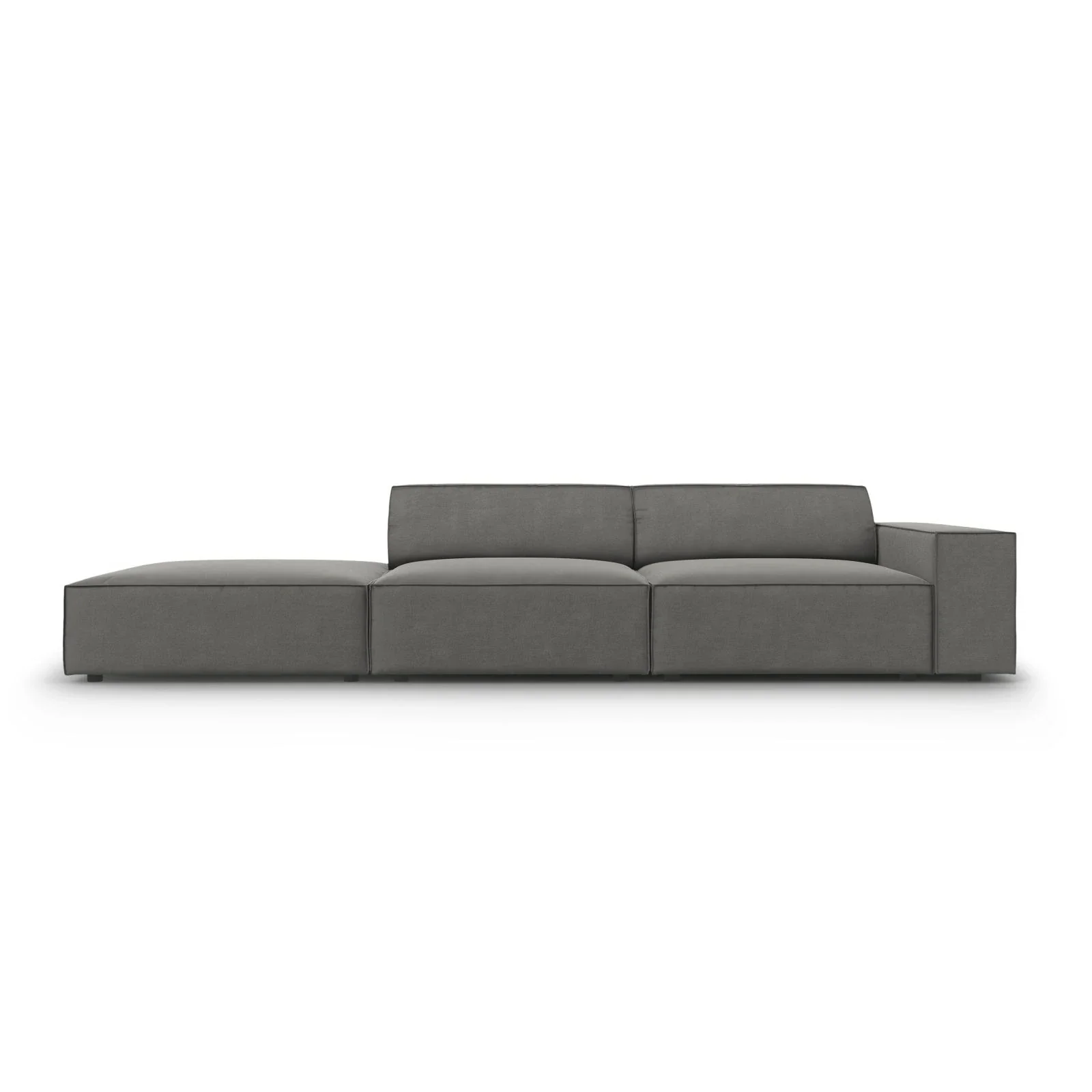 Jodie 3-Sitzer Sofa, Linke Seite offen, eckig, aus Samt oder Strukturstoff, 262x102 cm - Image 29