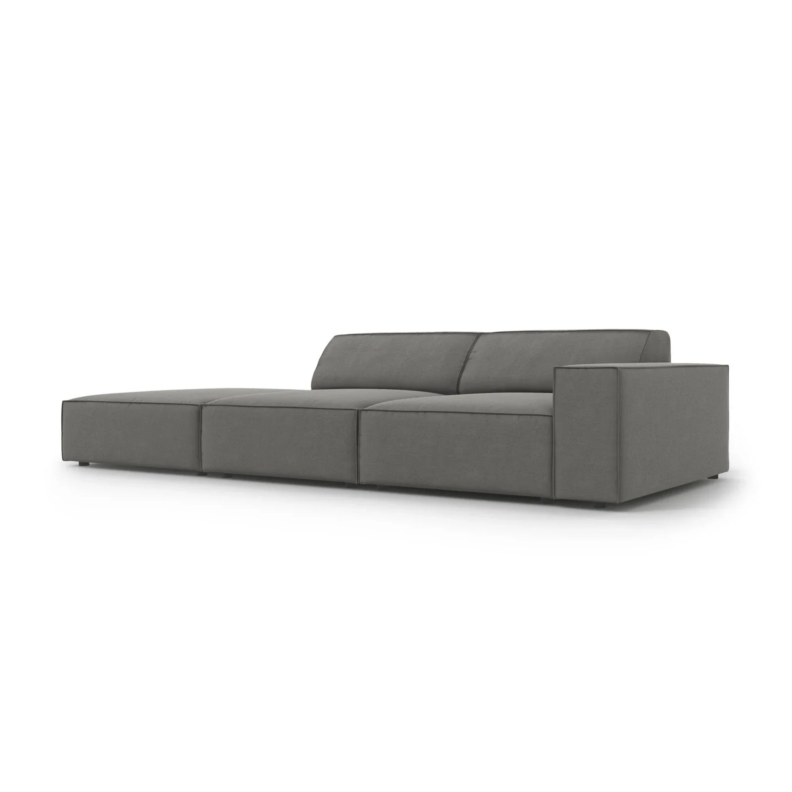 Jodie 3-Sitzer Sofa, Linke Seite offen, eckig, aus Samt oder Strukturstoff, 262x102 cm - Image 32