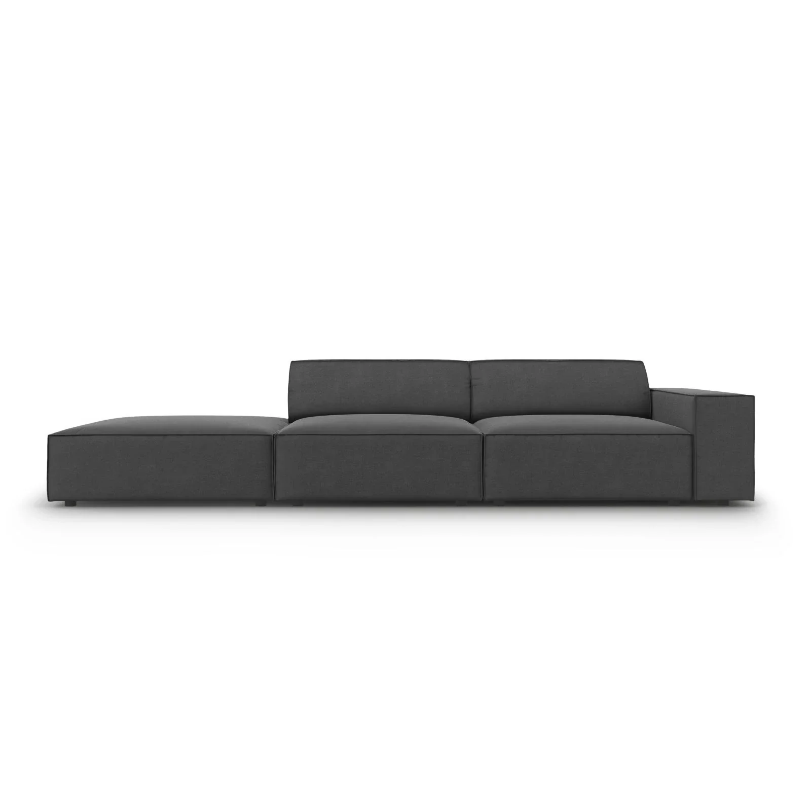 Jodie 3-Sitzer Sofa, Linke Seite offen, eckig, aus Samt oder Strukturstoff, 262x102 cm - Image 36