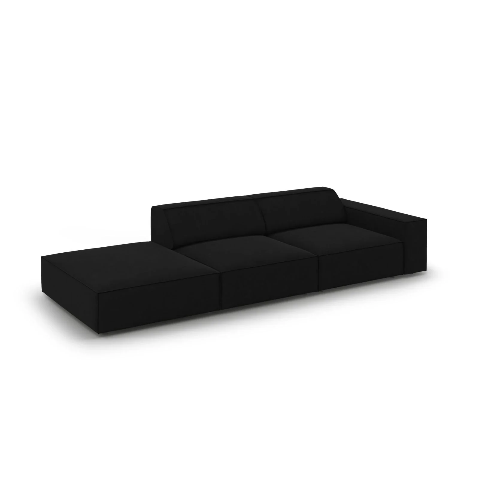 Jodie 3-Sitzer Sofa, Linke Seite offen, eckig, aus Samt oder Strukturstoff, 262x102 cm - Image 45