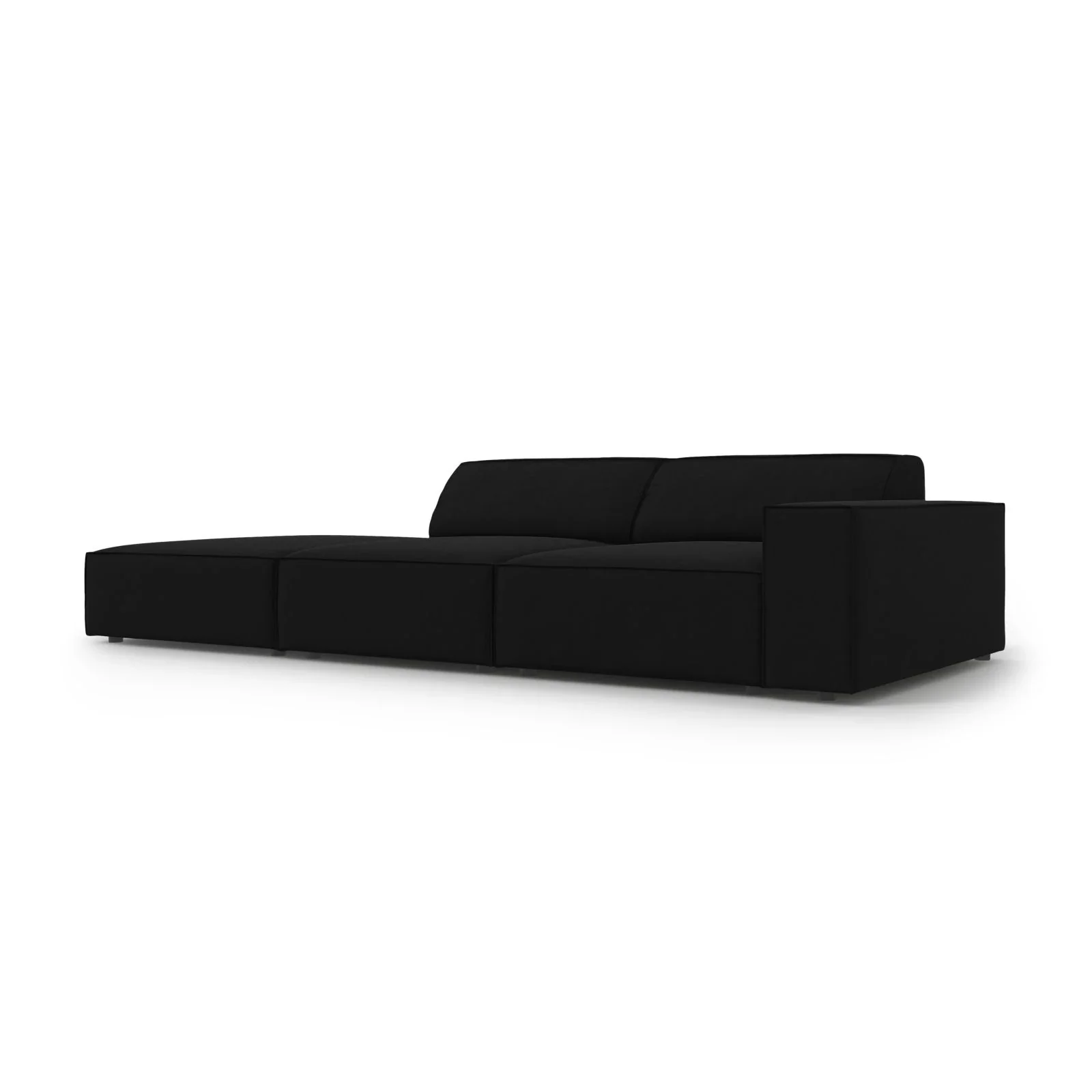 Jodie 3-Sitzer Sofa, Linke Seite offen, eckig, aus Samt oder Strukturstoff, 262x102 cm - Image 46