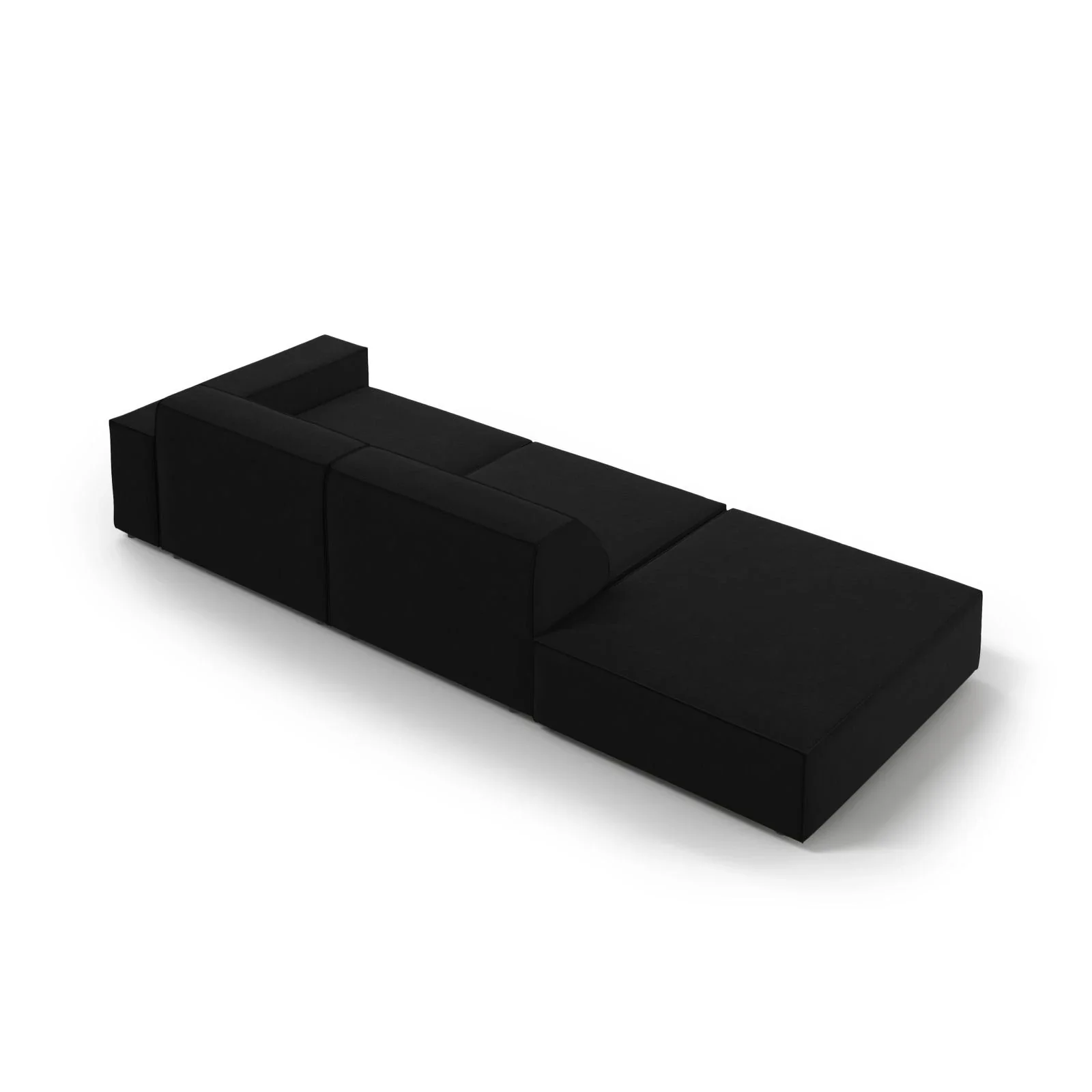 Jodie 3-Sitzer Sofa, Linke Seite offen, eckig, aus Samt oder Strukturstoff, 262x102 cm - Image 47