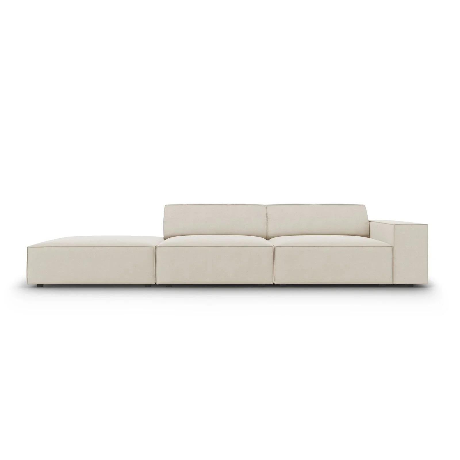Jodie 3-Sitzer Sofa, Linke Seite offen, eckig, aus Samt oder Strukturstoff, 262x102 cm - Image 50