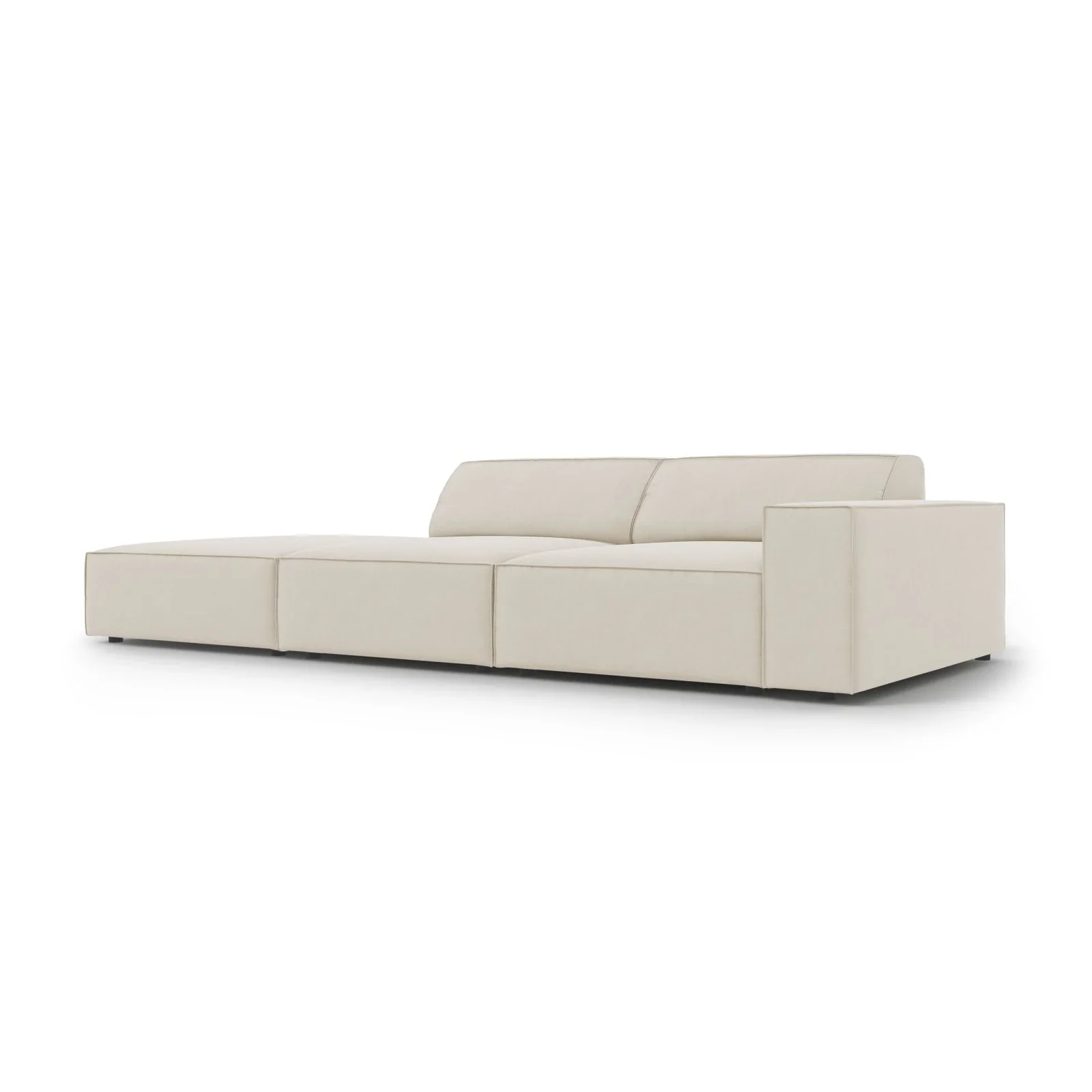 Jodie 3-Sitzer Sofa, Linke Seite offen, eckig, aus Samt oder Strukturstoff, 262x102 cm - Image 53