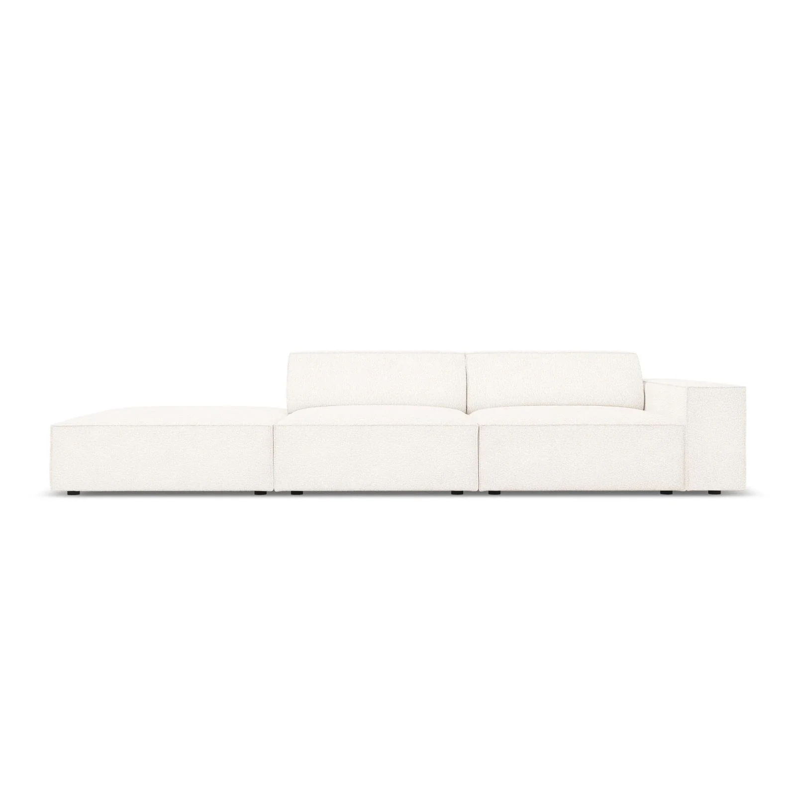 Jodie 3-Sitzer Sofa, Linke Seite offen, eckig, aus Samt oder Strukturstoff, 262x102 cm - Image 57