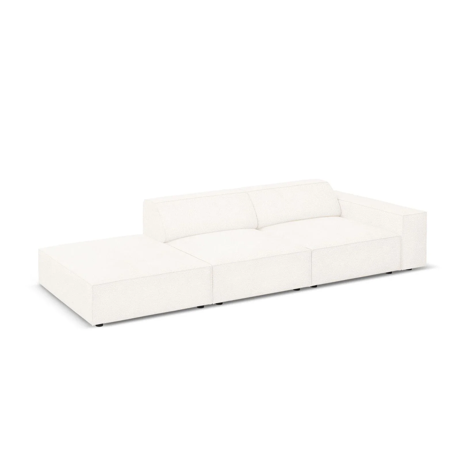 Jodie 3-Sitzer Sofa, Linke Seite offen, eckig, aus Samt oder Strukturstoff, 262x102 cm - Image 59