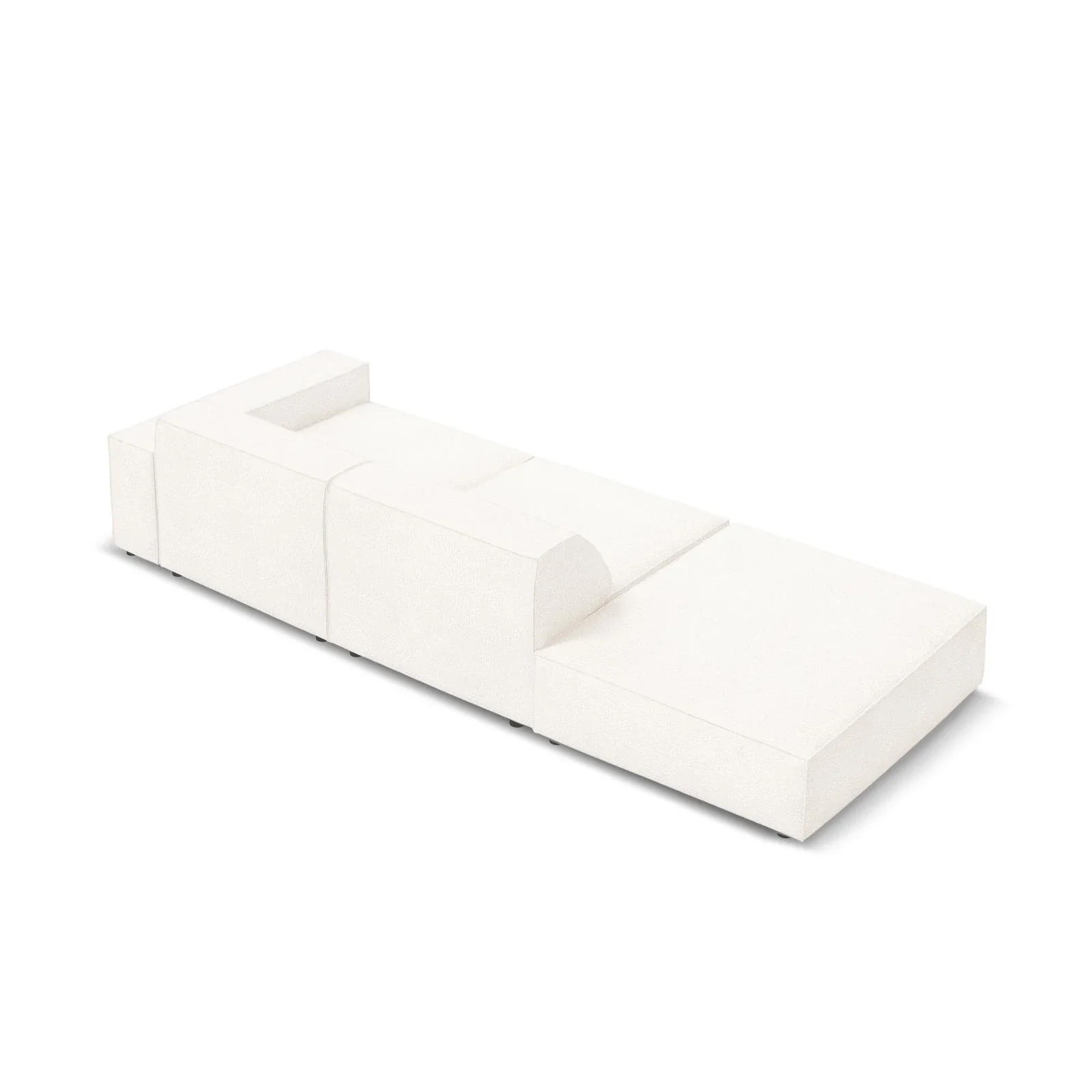 Jodie 3-Sitzer Sofa, Linke Seite offen, eckig, aus Samt oder Strukturstoff, 262x102 cm - Image 60