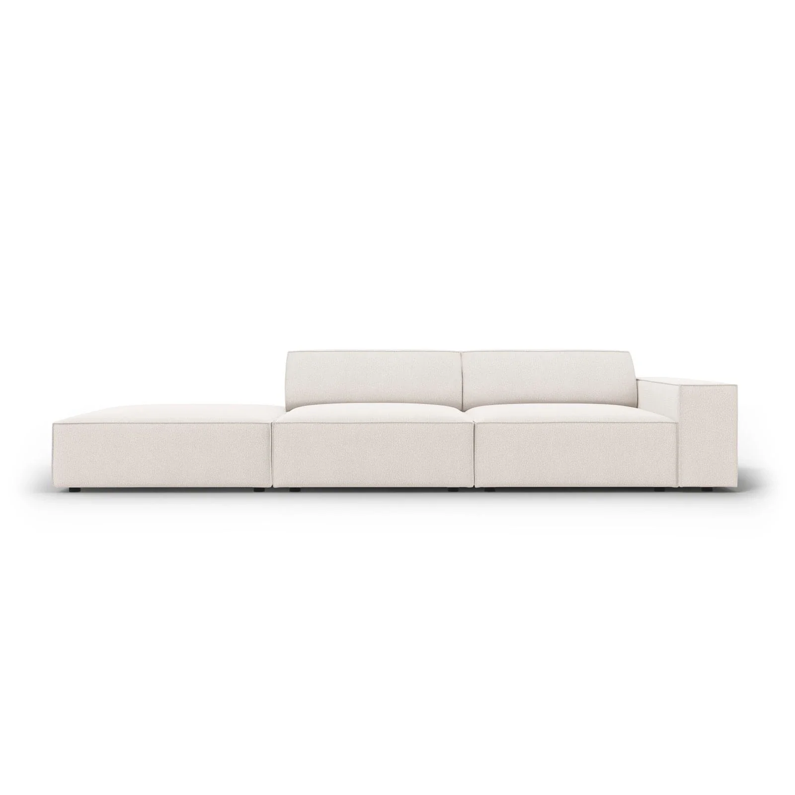 Jodie 3-Sitzer Sofa, Linke Seite offen, eckig, aus Samt oder Strukturstoff, 262x102 cm - Image 63