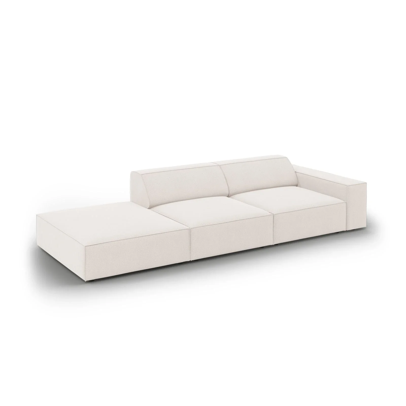 Jodie 3-Sitzer Sofa, Linke Seite offen, eckig, aus Samt oder Strukturstoff, 262x102 cm - Image 65