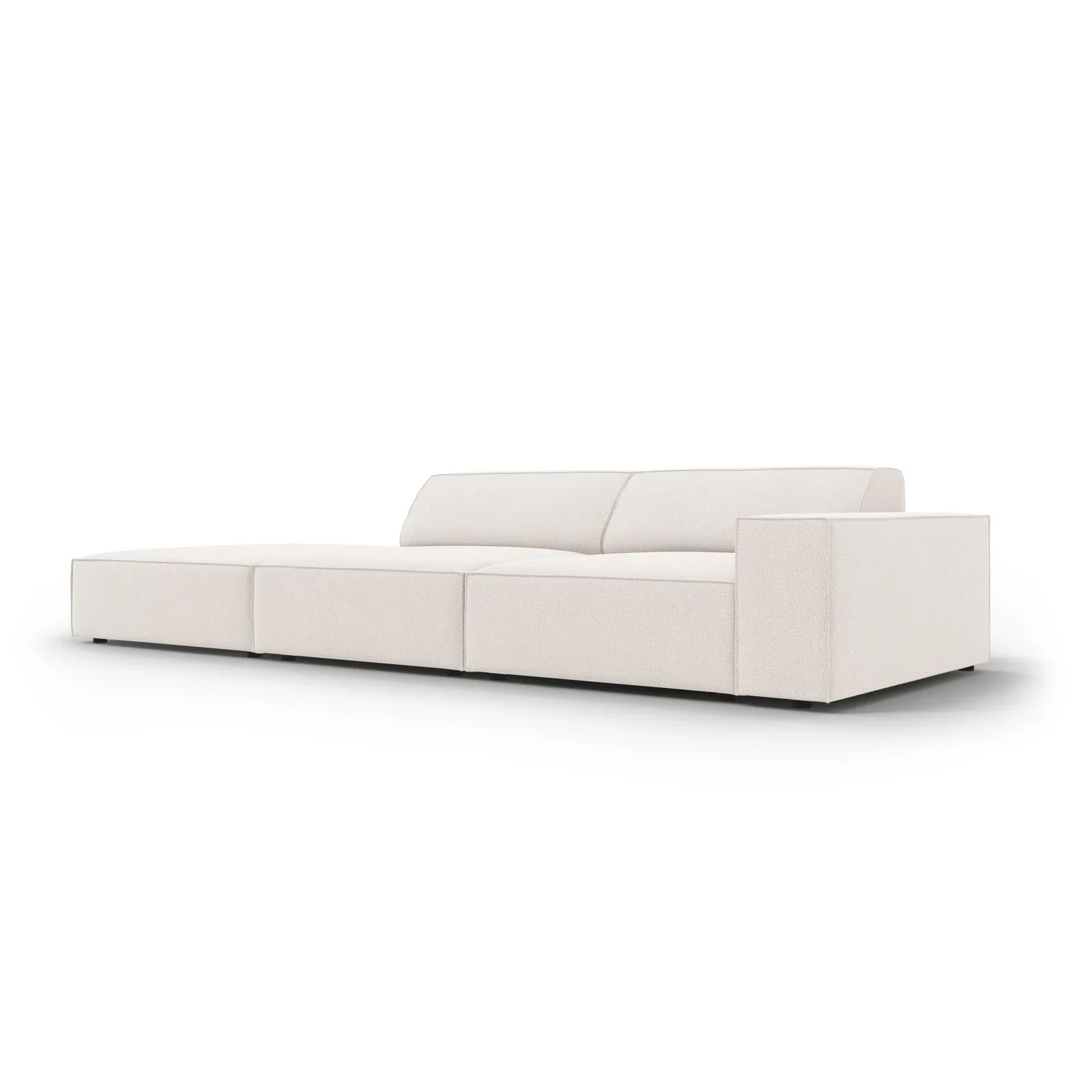 Jodie 3-Sitzer Sofa, Linke Seite offen, eckig, aus Samt oder Strukturstoff, 262x102 cm - Image 66