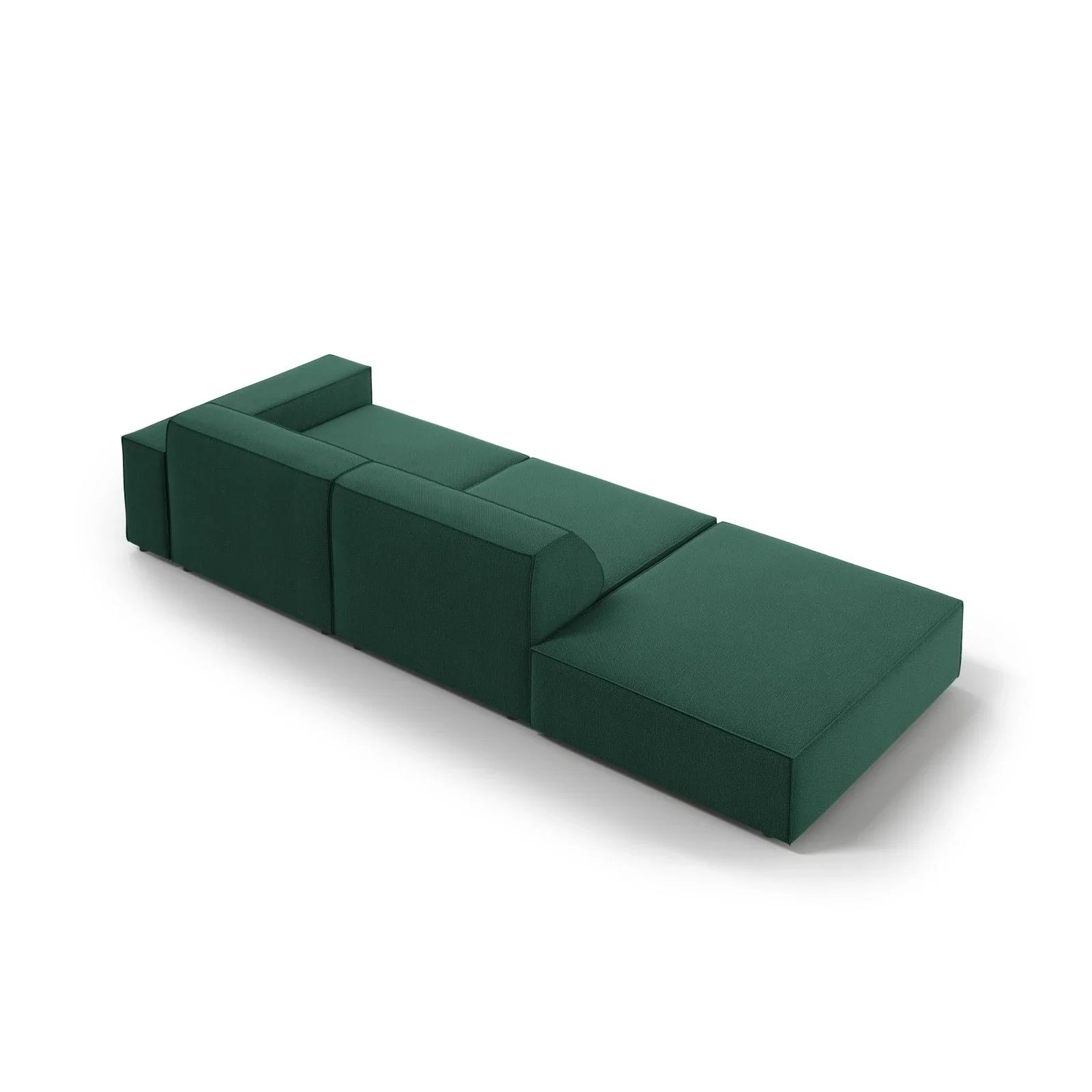 Jodie 3-Sitzer Sofa, Linke Seite offen, eckig, aus Samt oder Strukturstoff, 262x102 cm - Image 74