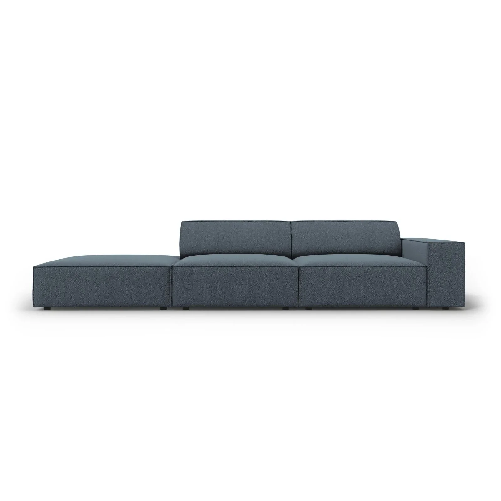 Jodie 3-Sitzer Sofa, Linke Seite offen, eckig, aus Samt oder Strukturstoff, 262x102 cm - Image 77