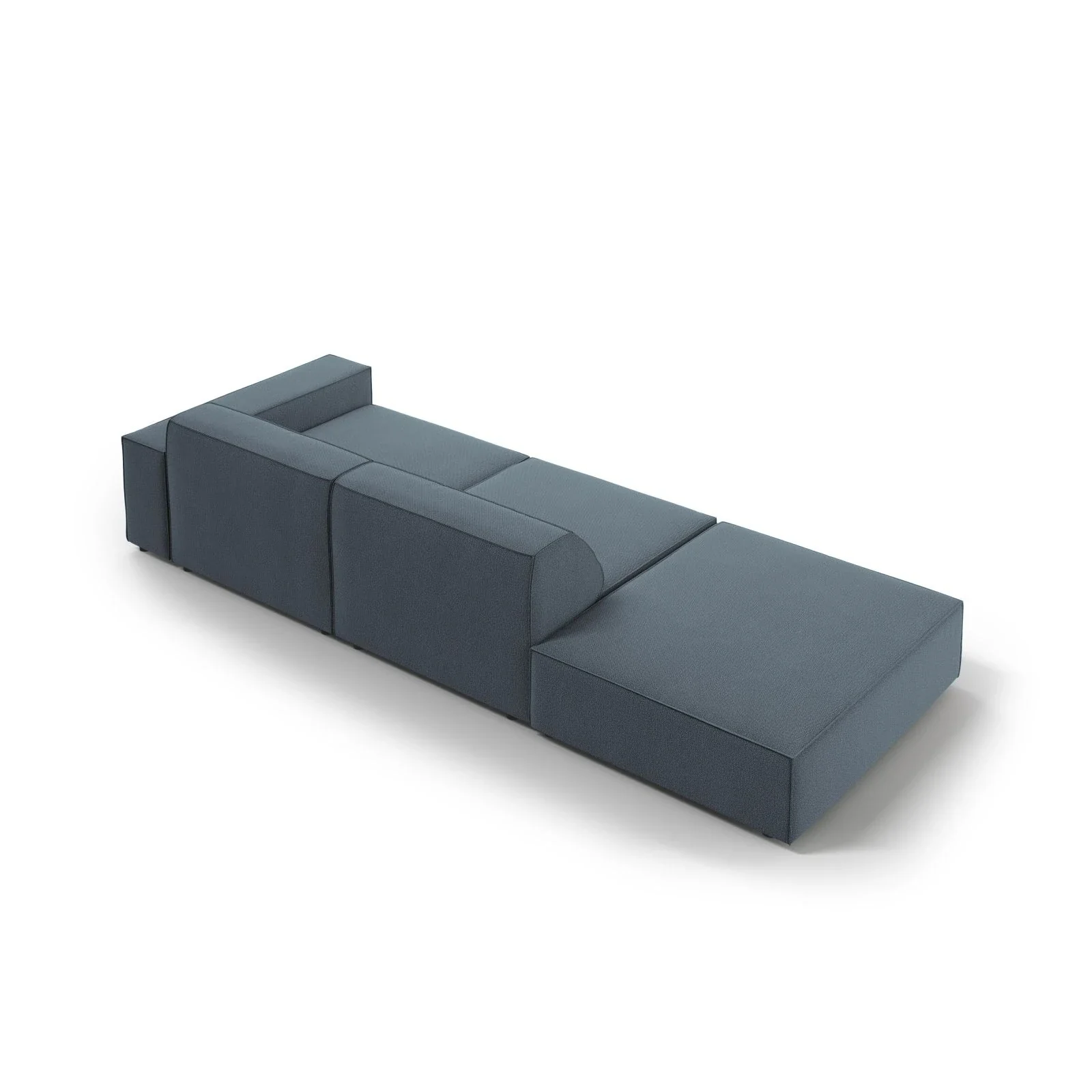 Jodie 3-Sitzer Sofa, Linke Seite offen, eckig, aus Samt oder Strukturstoff, 262x102 cm - Image 81