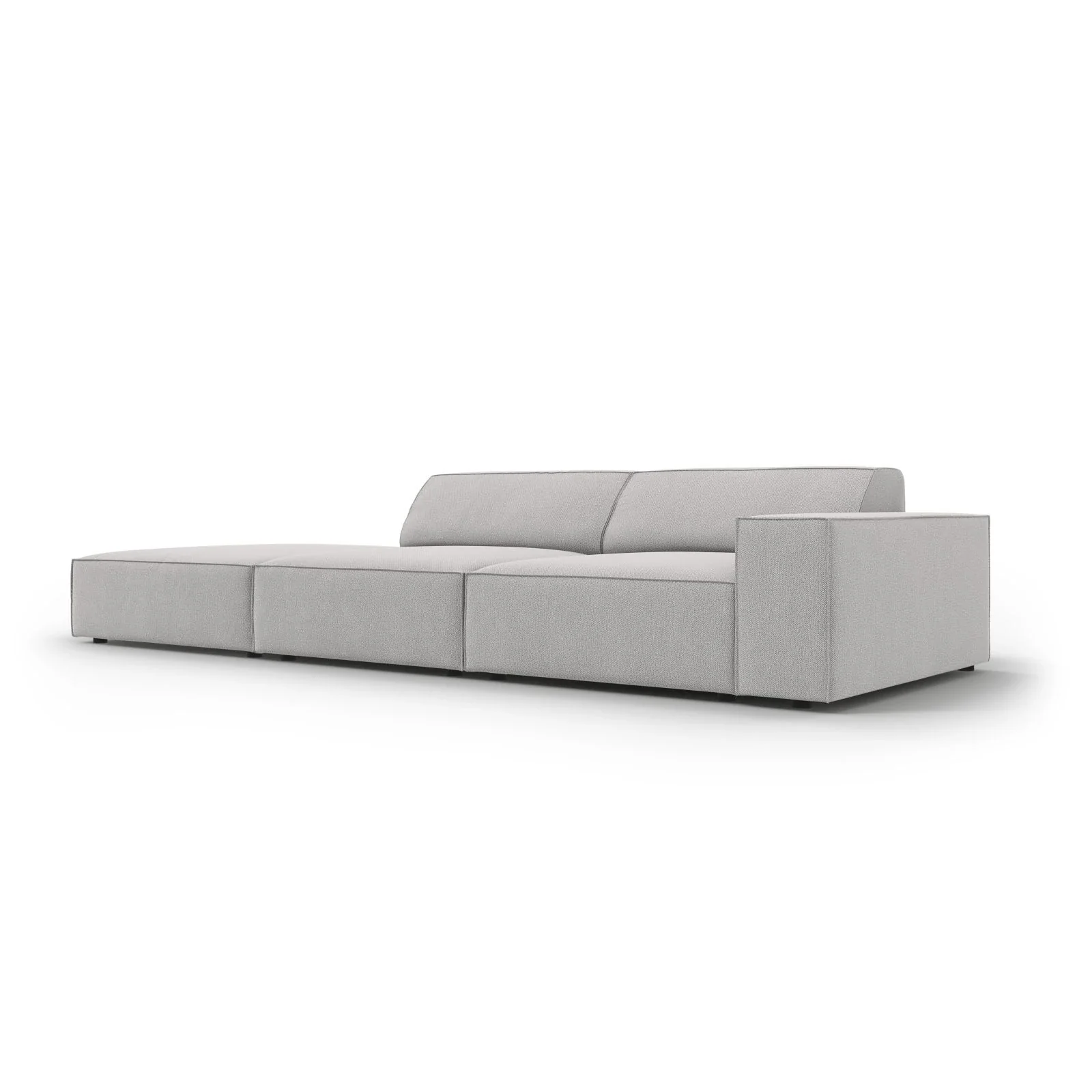 Jodie 3-Sitzer Sofa, Linke Seite offen, eckig, aus Samt oder Strukturstoff, 262x102 cm - Image 87