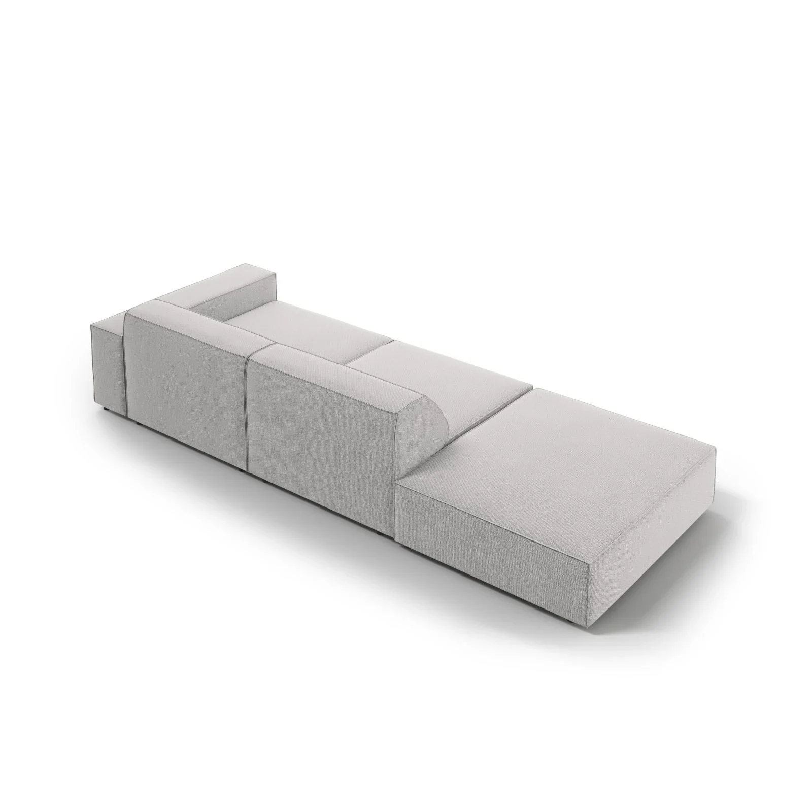 Jodie 3-Sitzer Sofa, Linke Seite offen, eckig, aus Samt oder Strukturstoff, 262x102 cm - Image 88