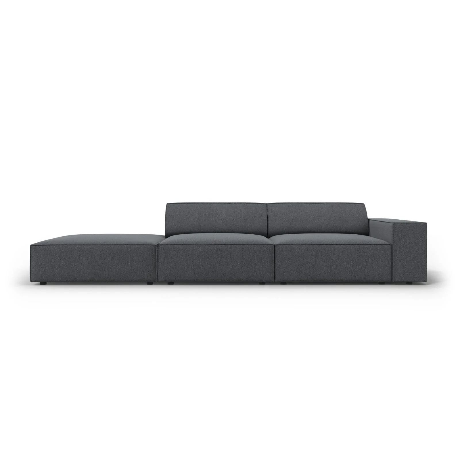Jodie 3-Sitzer Sofa, Linke Seite offen, eckig, aus Samt oder Strukturstoff, 262x102 cm - Image 91
