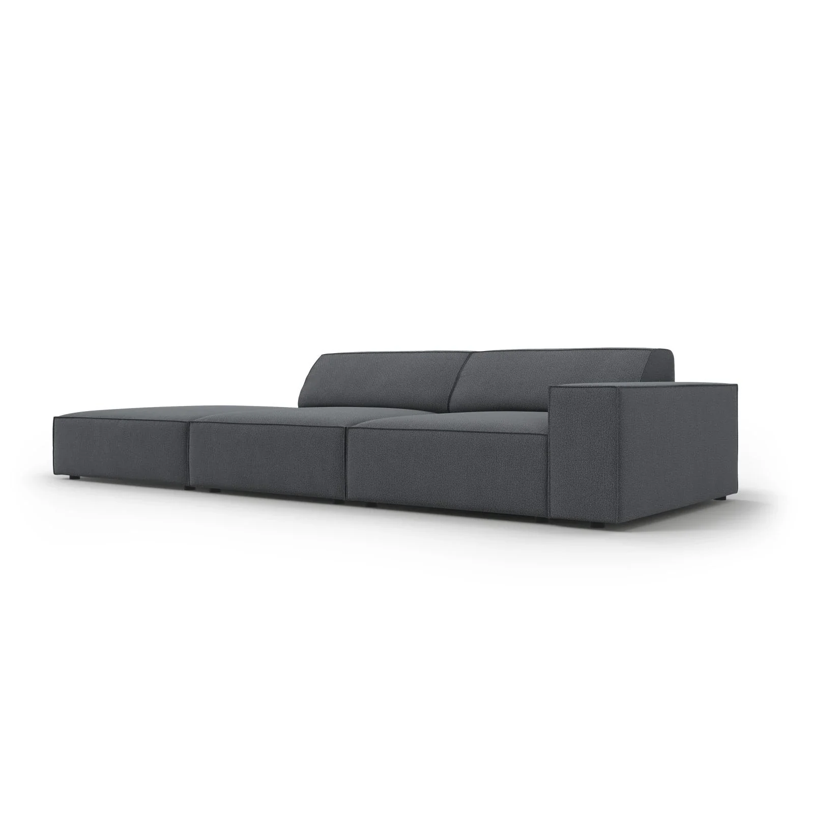 Jodie 3-Sitzer Sofa, Linke Seite offen, eckig, aus Samt oder Strukturstoff, 262x102 cm - Image 94