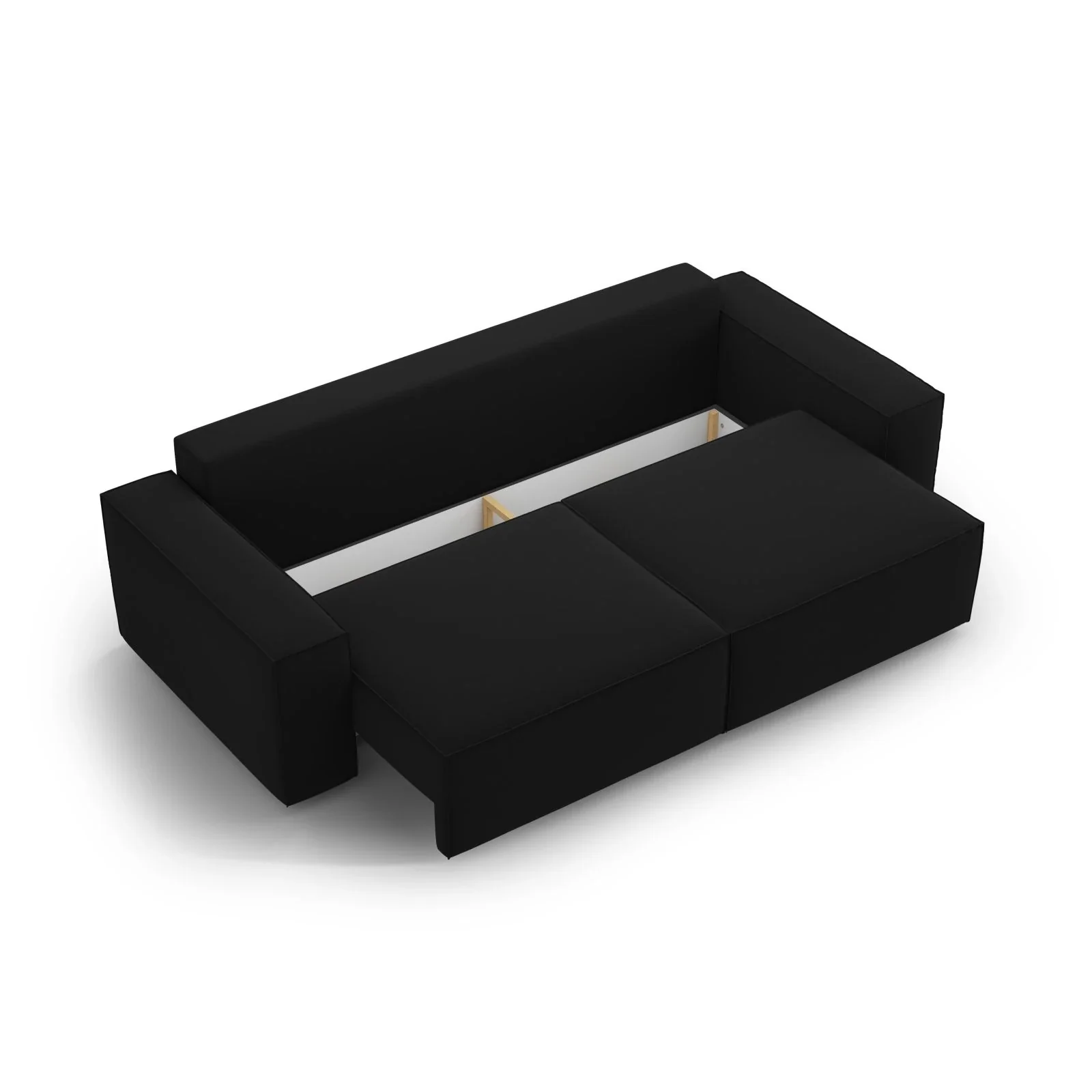Jodie 3-Sitzer Sofa mit Schlaffunktion und Bettkasten, ausklappbar, aus Samt, Boucle oder Strukturstoff, 247x107 cm - Image 101