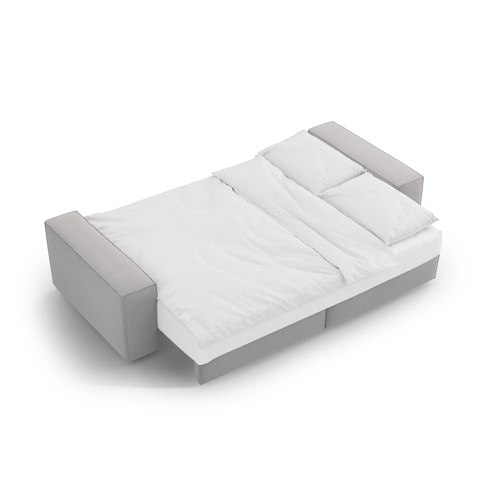Jodie 3-Sitzer Sofa mit Schlaffunktion und Bettkasten, ausklappbar, aus Samt, Boucle oder Strukturstoff, 247x107 cm - Image 143