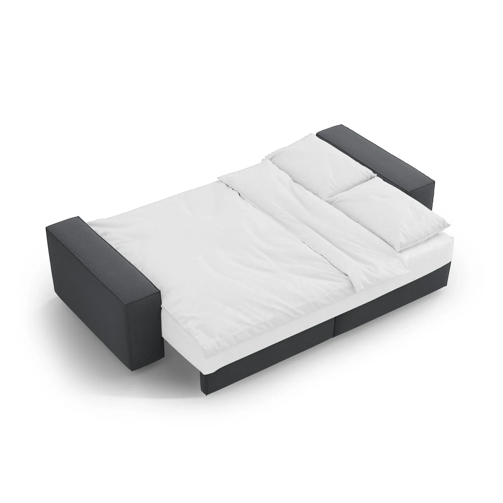 Jodie 3-Sitzer Sofa mit Schlaffunktion und Bettkasten, ausklappbar, aus Samt, Boucle oder Strukturstoff, 247x107 cm - Image 151